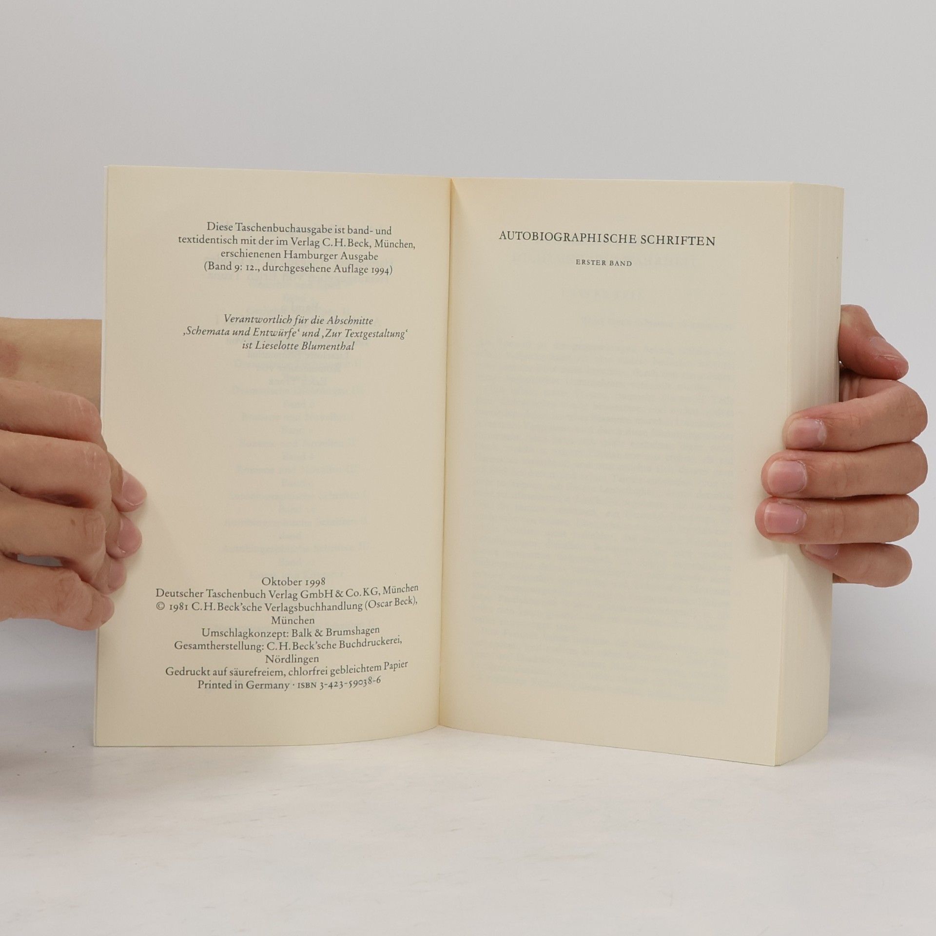 Johann Wolfgang von Goethe Werke. Band 9. Autobiographische Schriften I