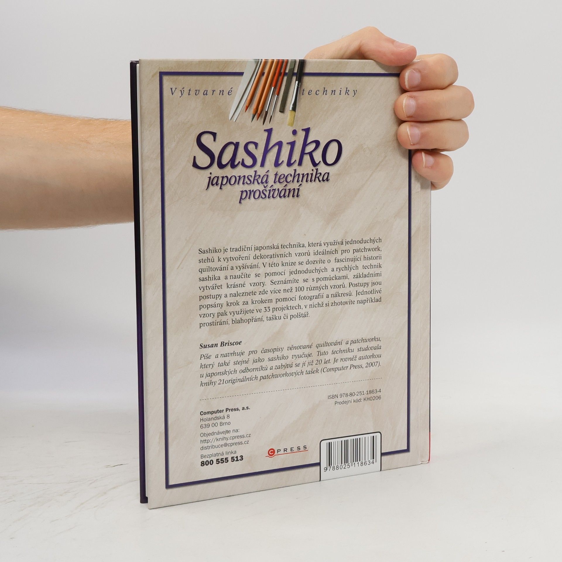 Susan Briscoe Sashiko: japonská technika prošívání