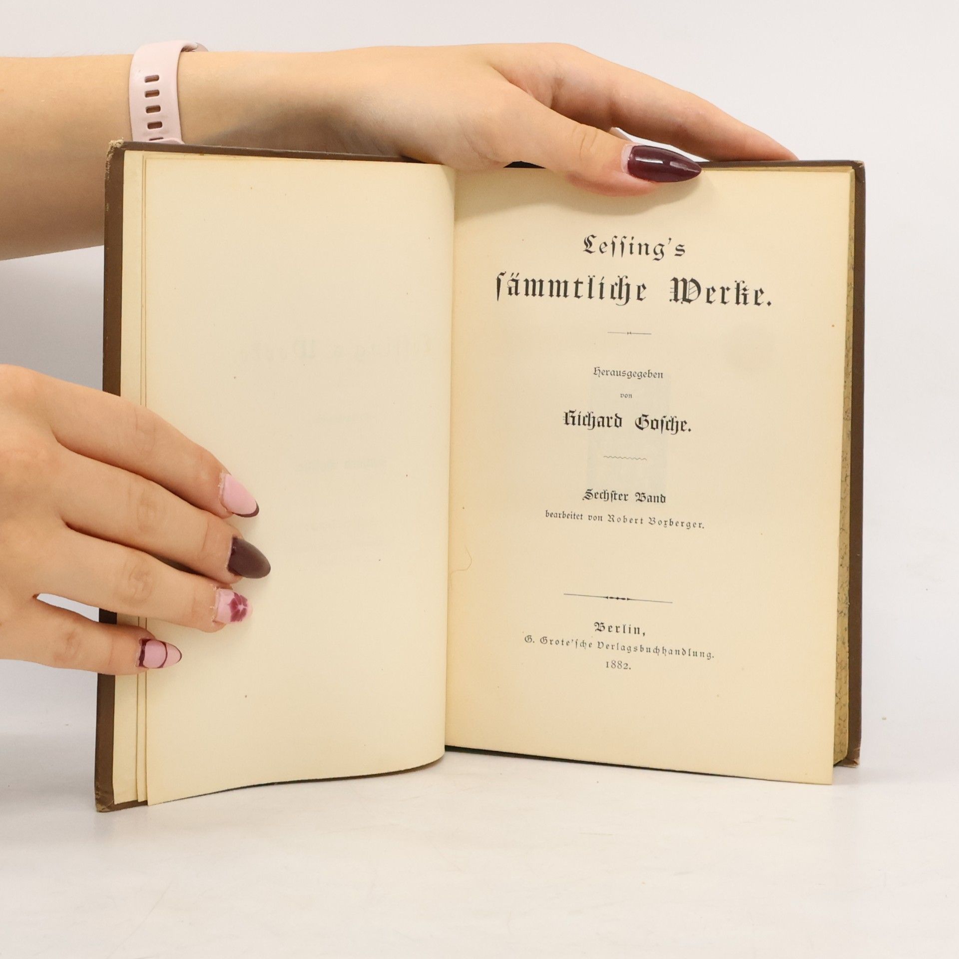 Hans-Erhard Lessing Sämmtliche Werke VI.