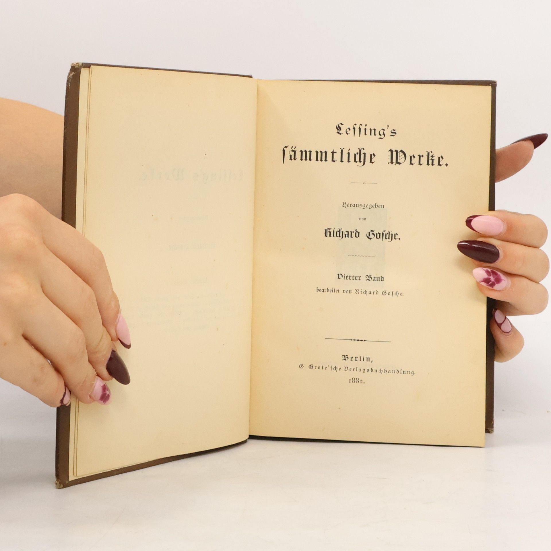 Gotthold Ephraim Lessing Lessing's Sämmtliche Werke Band 4