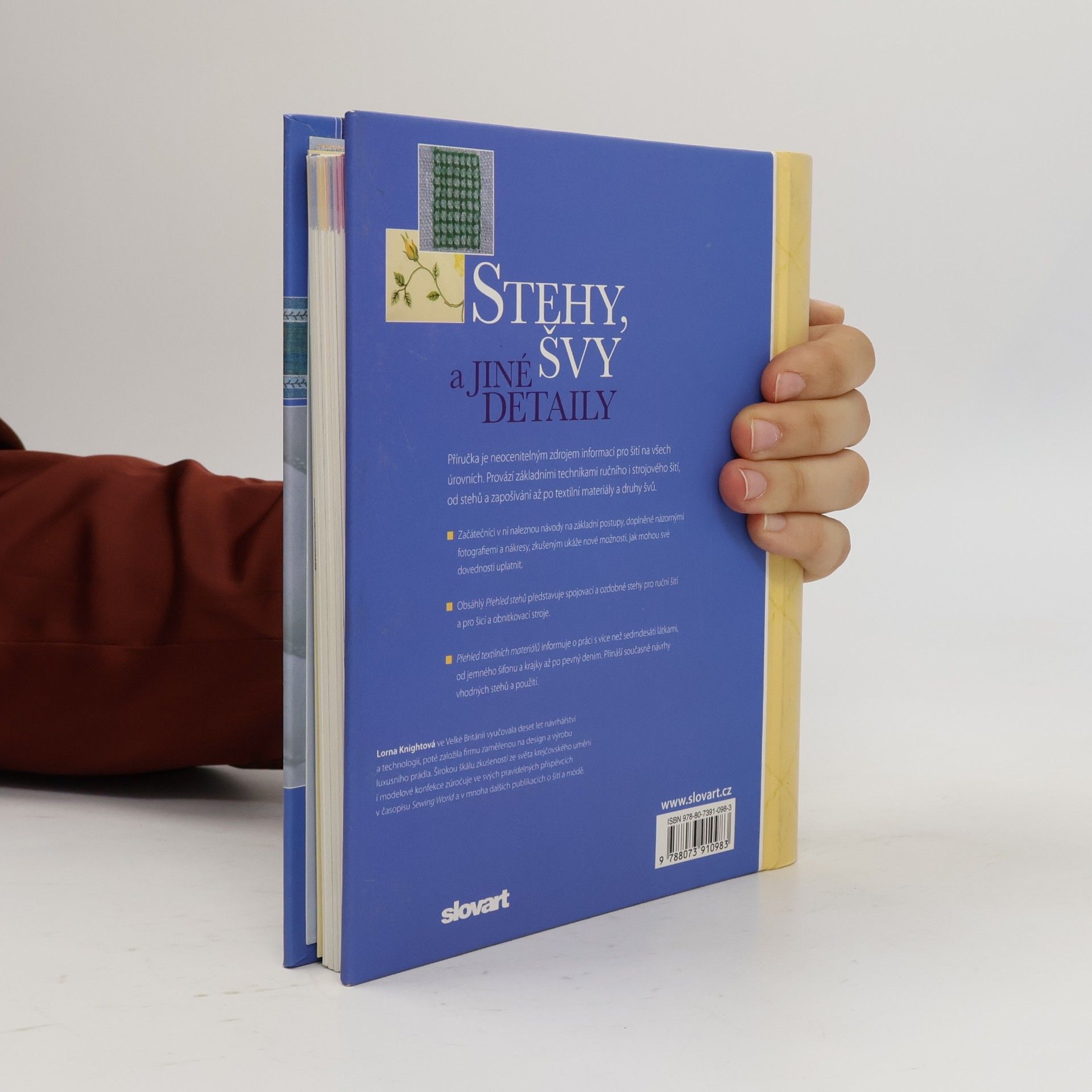 Lorna Knight Stehy, švy a jiné detaily. Ilustrovaný průvodce technikami šití a materiály