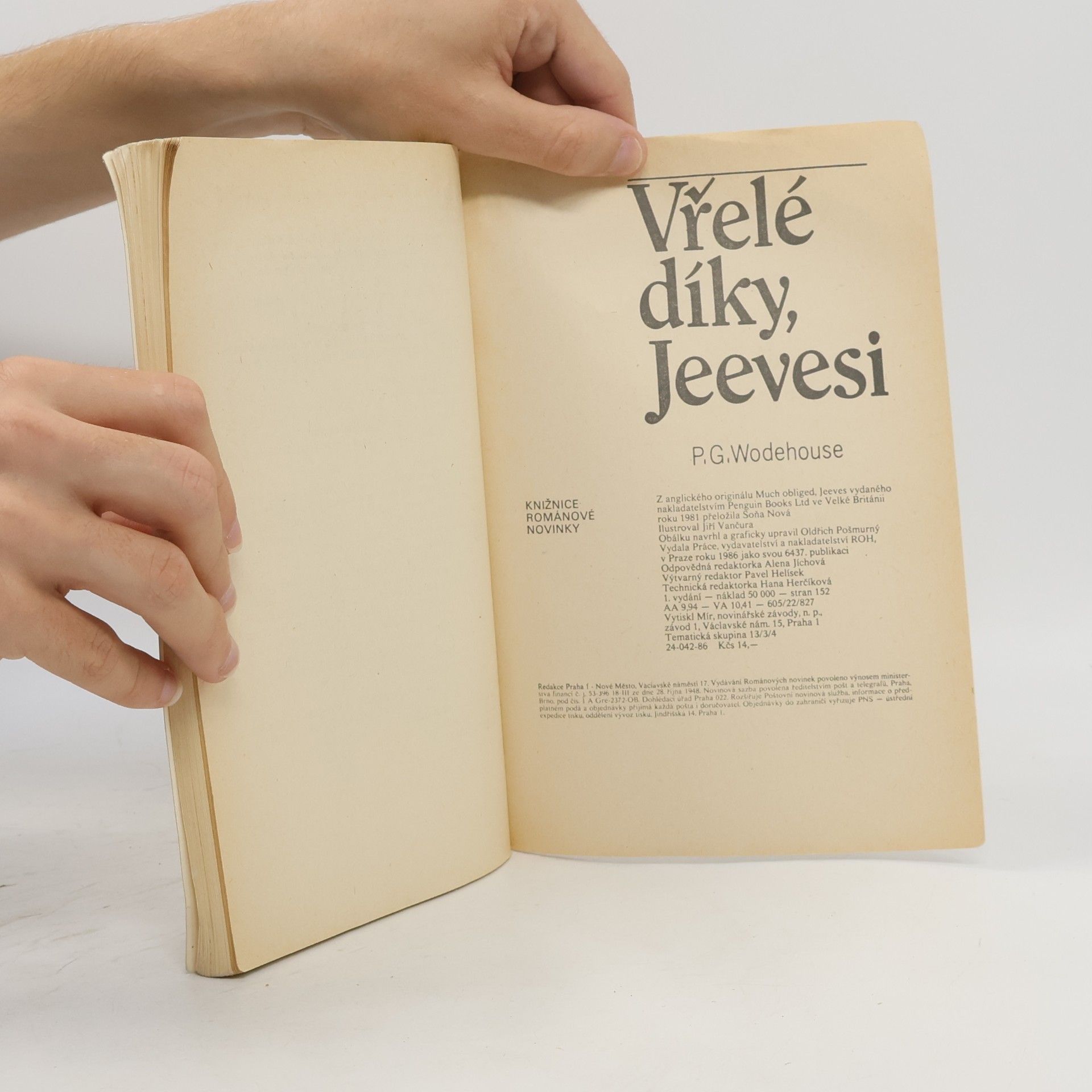 Pelham Wodehouse Vřelé díky, Jeevesi