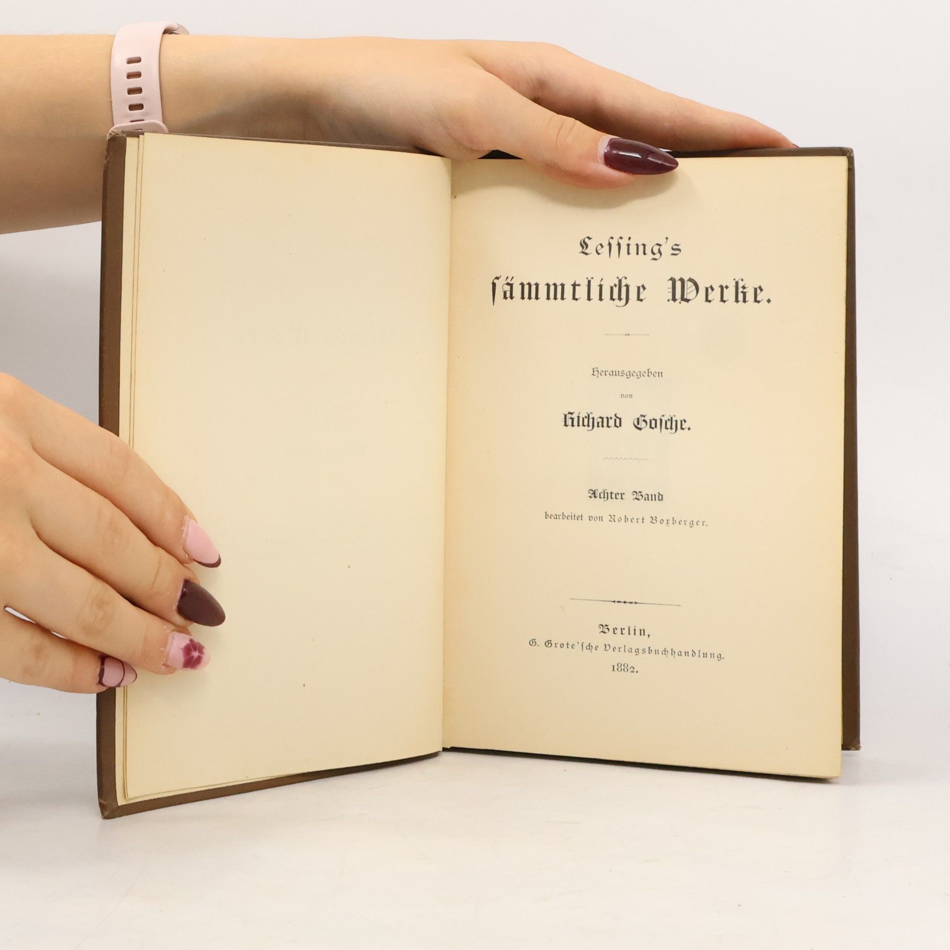 Richard Gosche Lessings sämtliche Werke