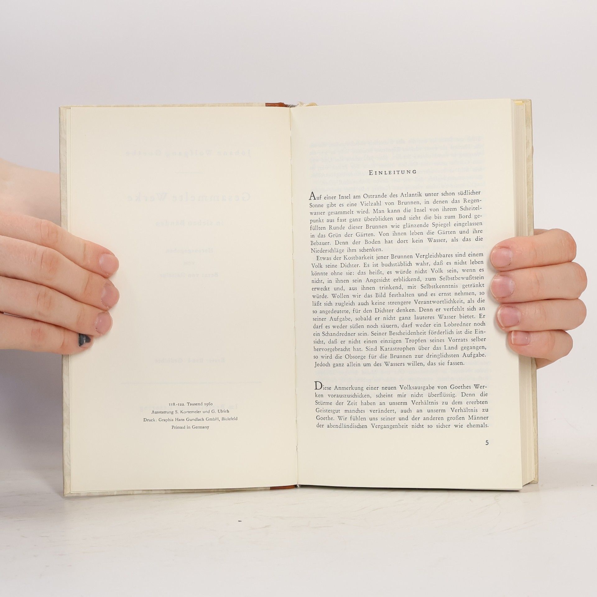 Johann Wolfgang von Goethe Gesammelte Werke in sieben Bänden 1