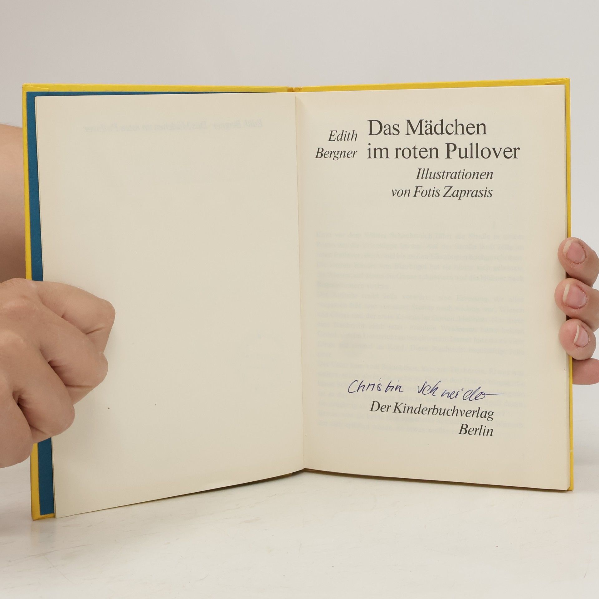 Edith Bergner Das Mädchen im roten Pullover