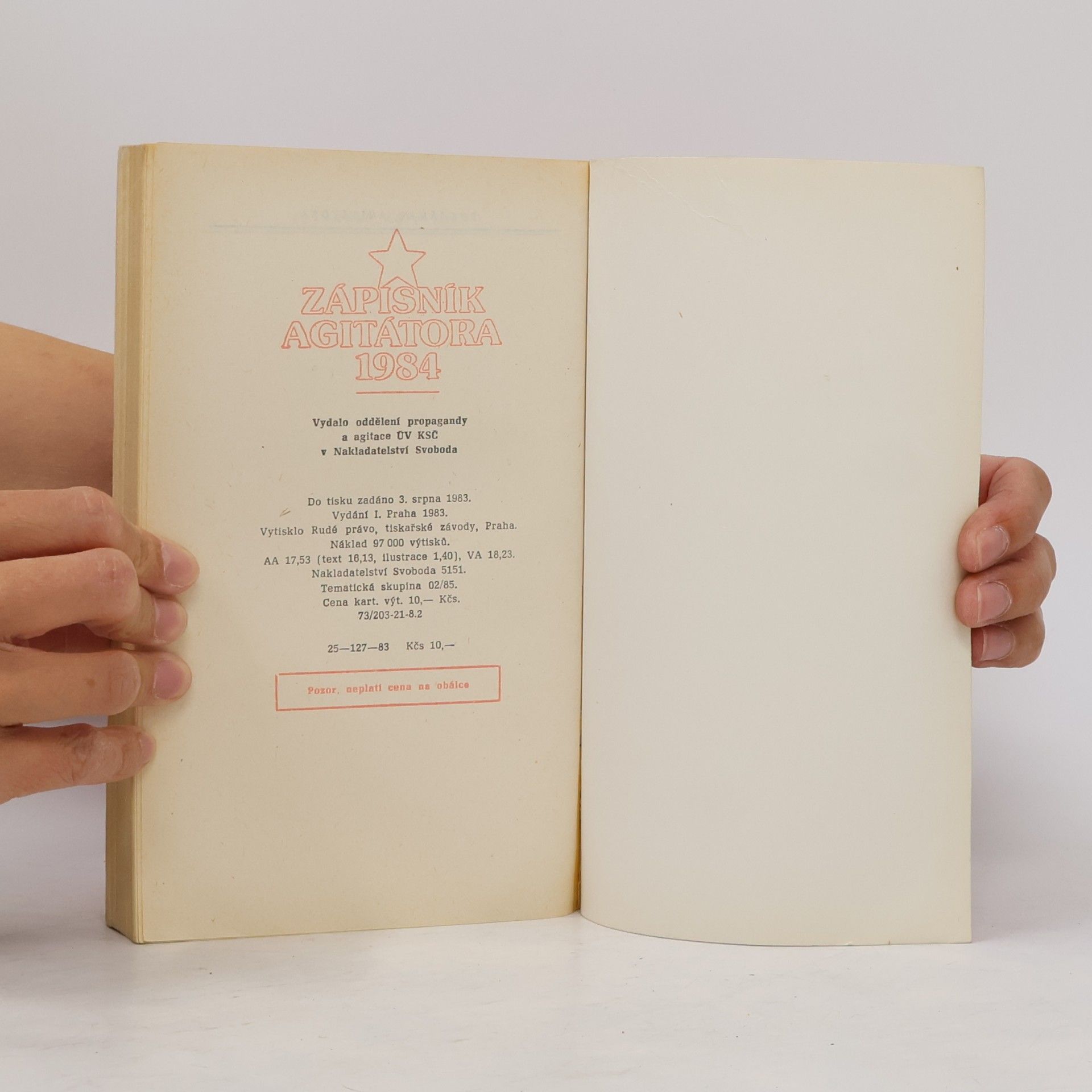 Autorenkollektiv Zápisník agitátora 1984