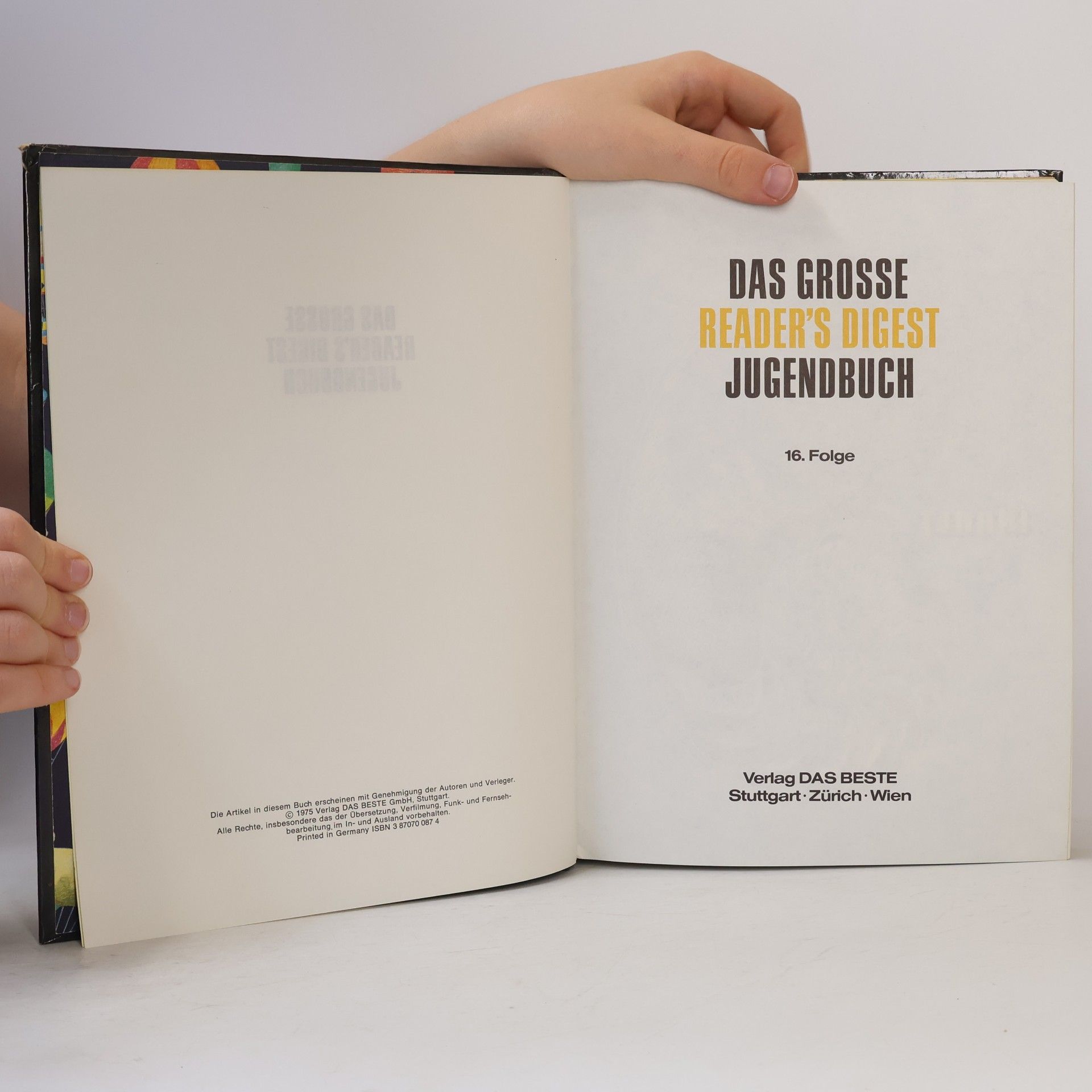 Autorenkollektiv Das Grosse Reader's Digest Jugendbuch 16