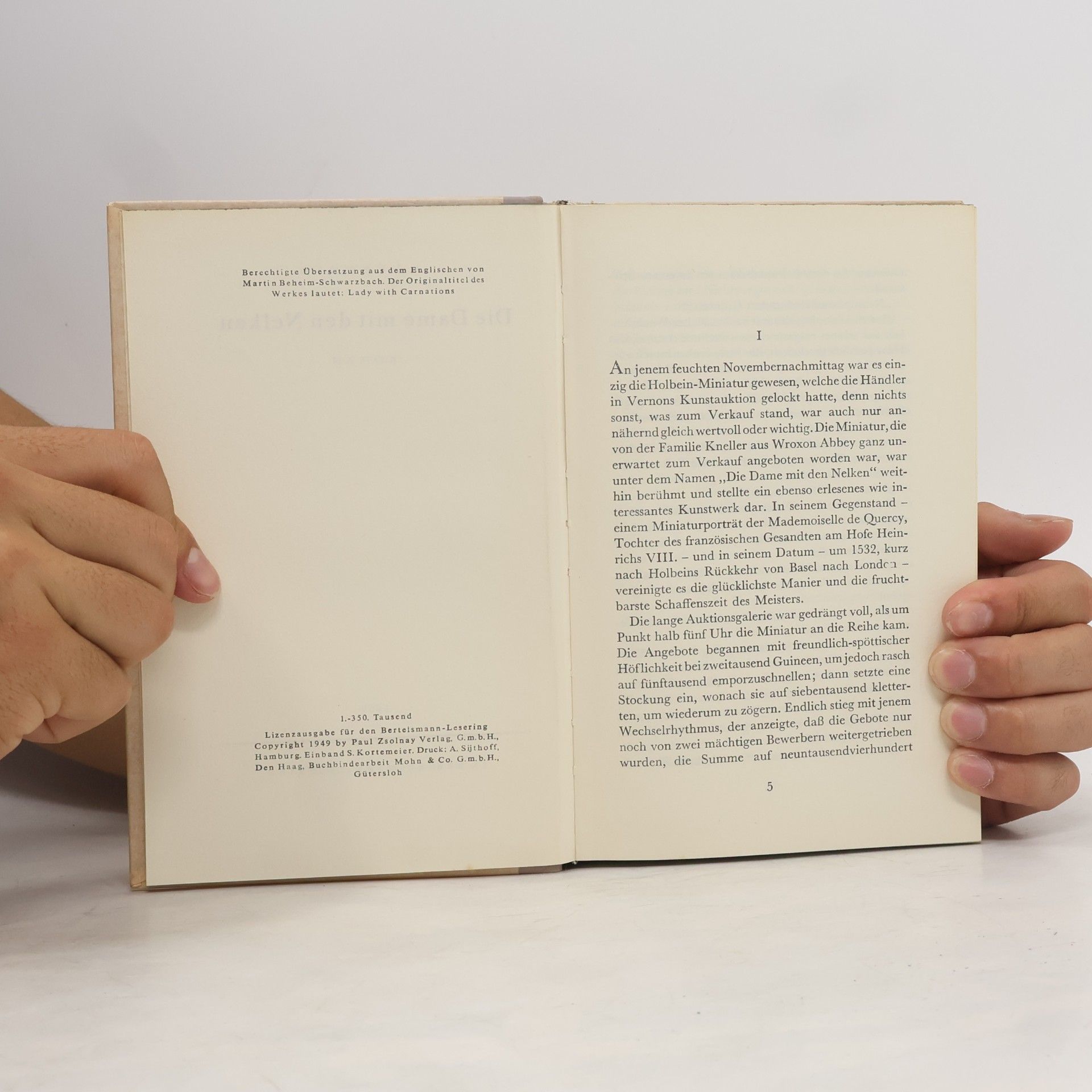 A. J. Cronin Die Dame mit den Nelken