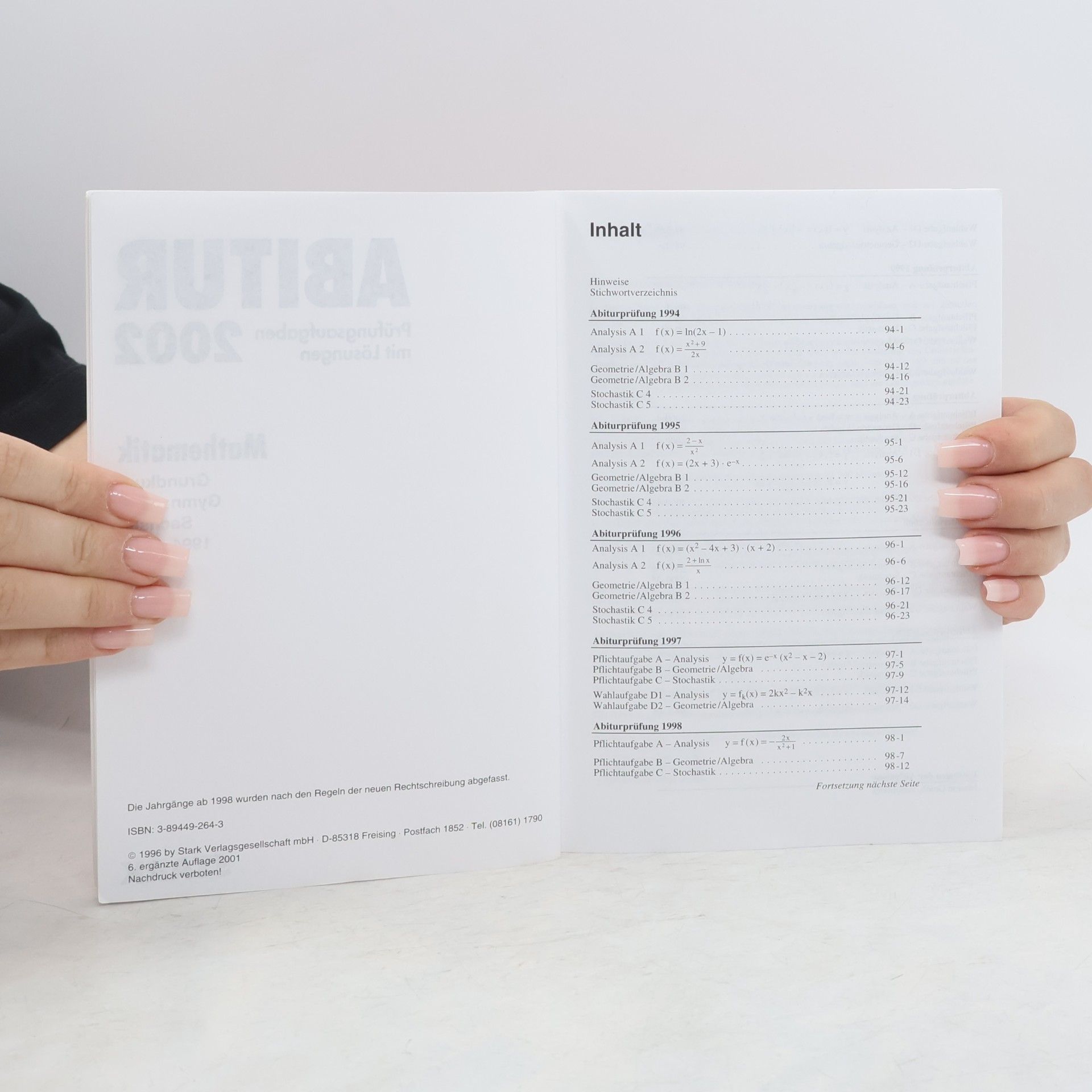 Autorenkollektiv Abitur-Prüfungen Sachsen. Gymnasium Mathematik 2002