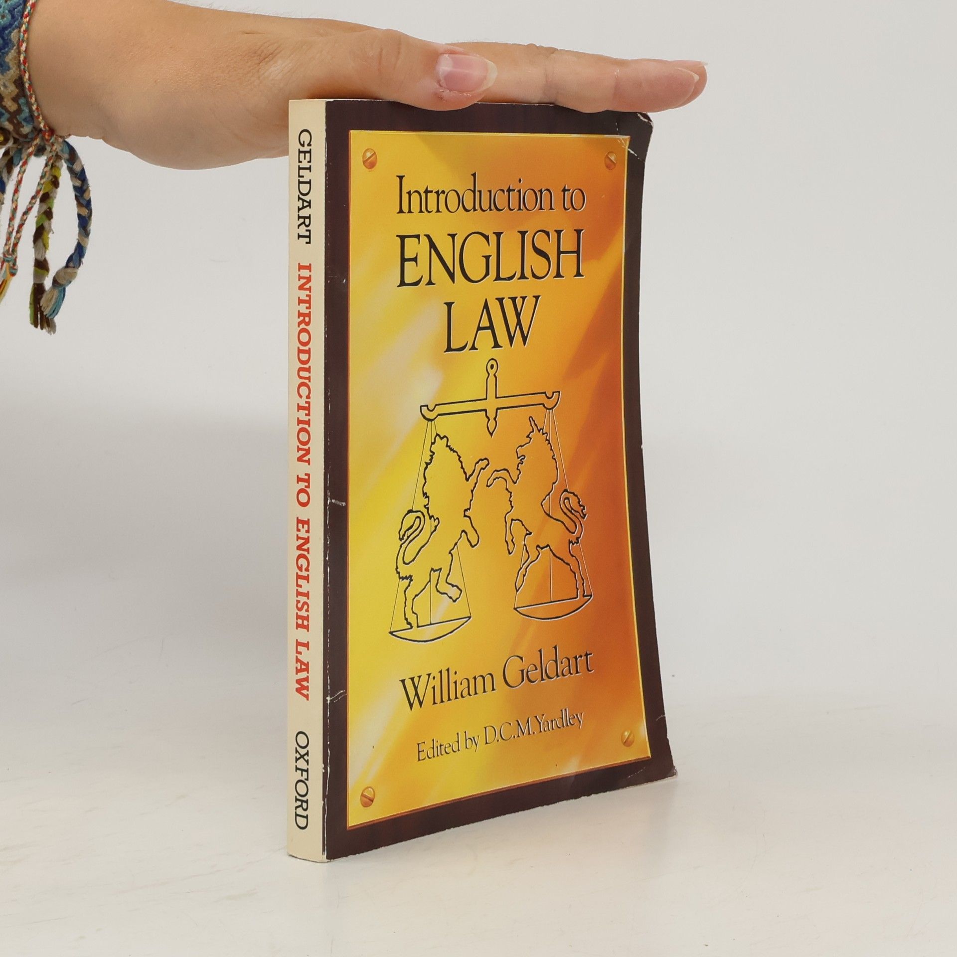 David Charles Miller Yardley Introduction to English Law