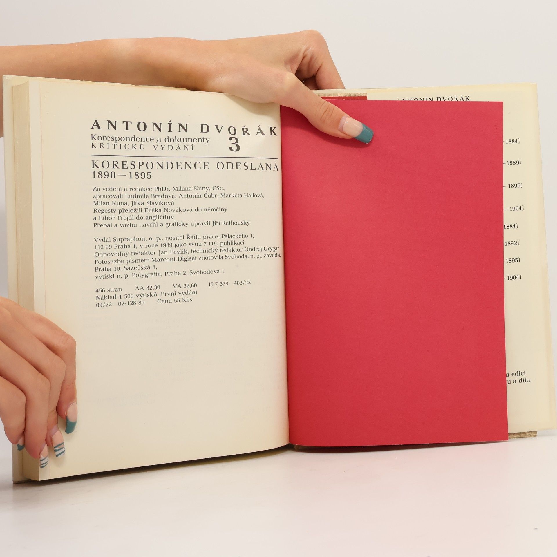 Autorenkollektiv Antonín Dvořák 3. Korespondce a dokumenty