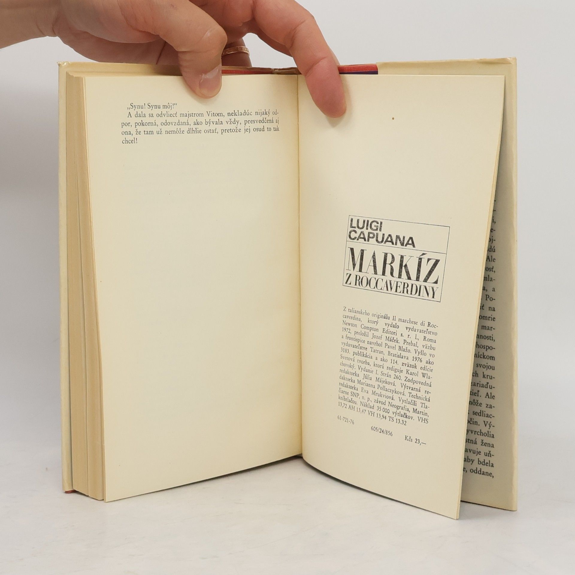 Luigi Capuana Markíz z Roccaverdiny