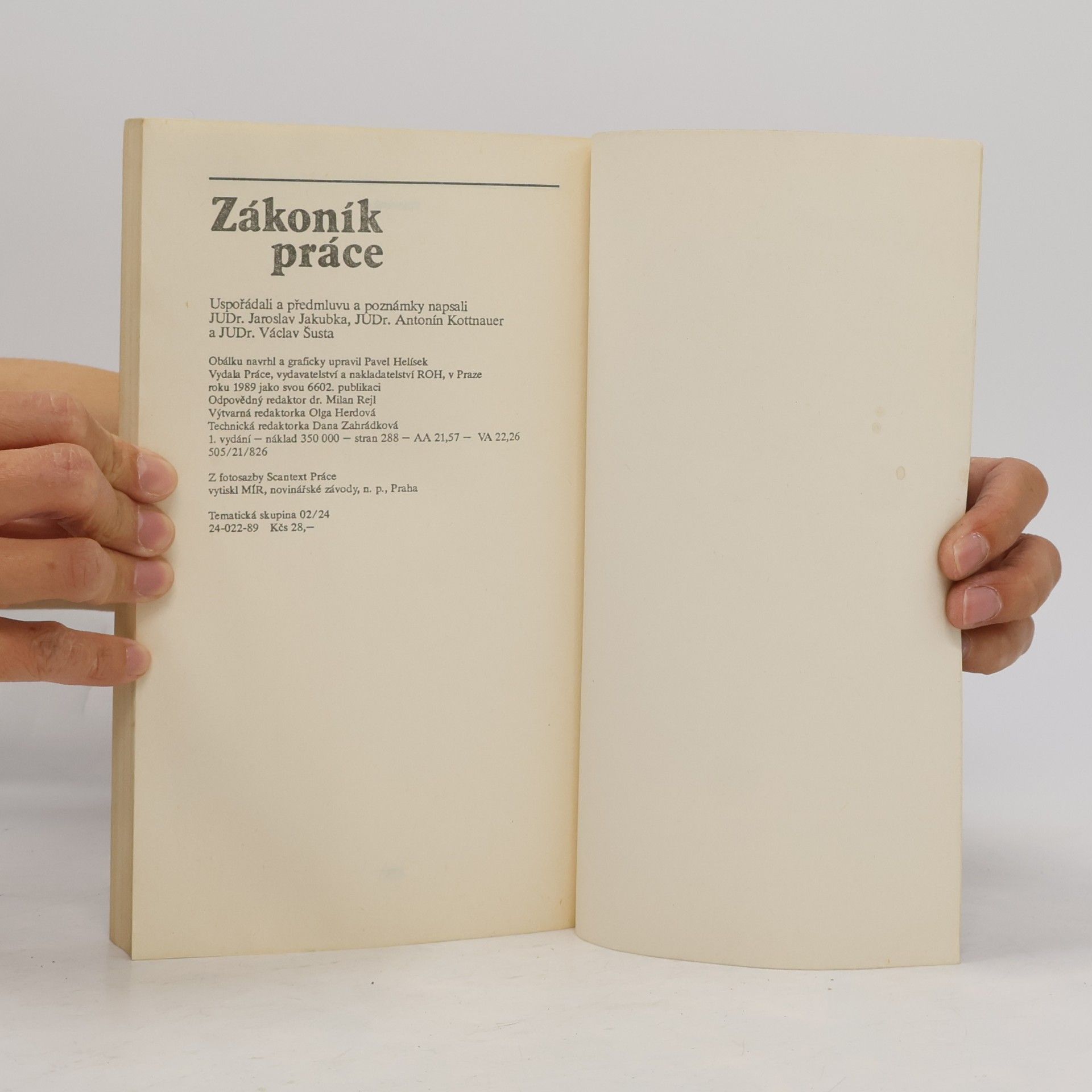 Jaroslav Jakubka Zákoník práce