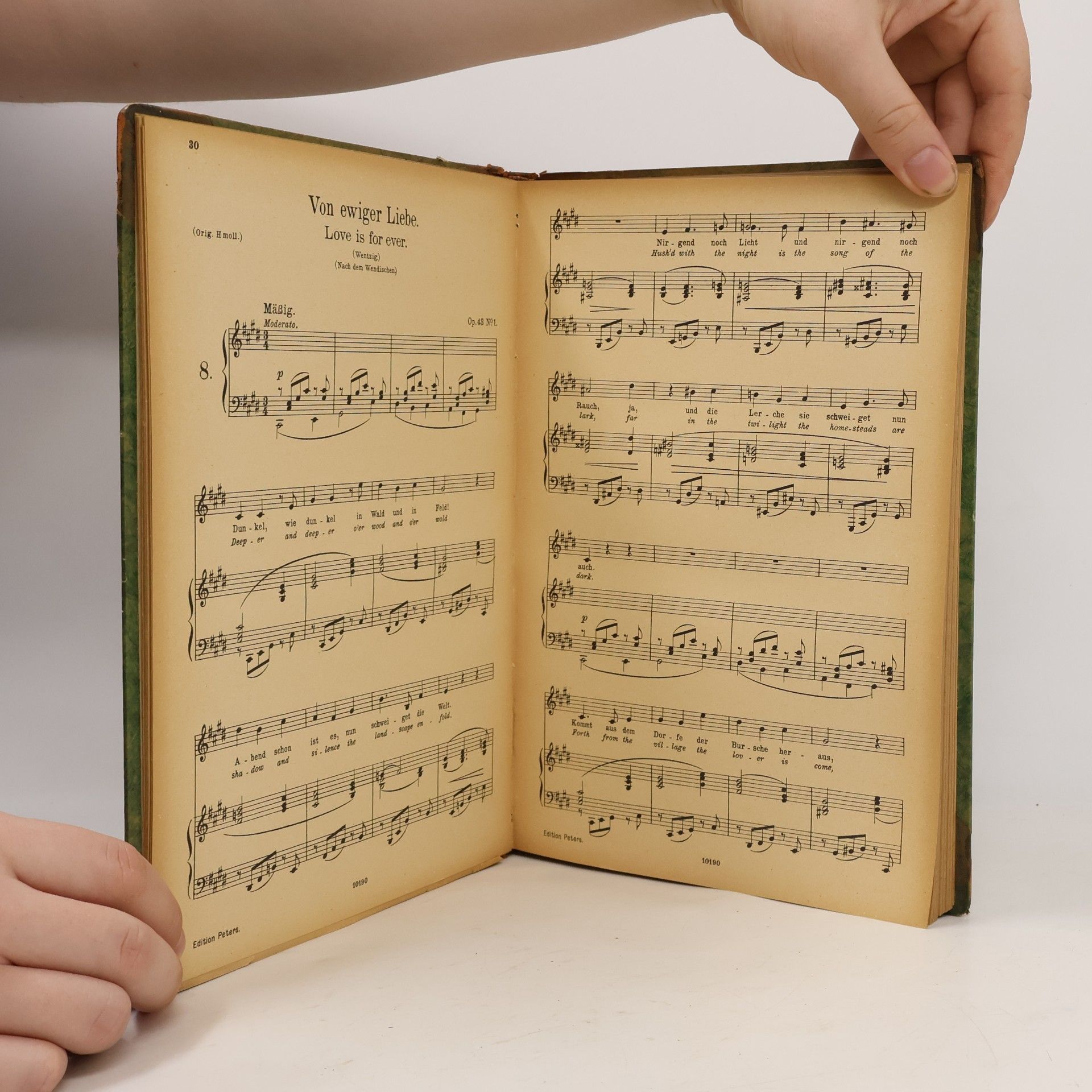 Johannes Brahms Brahms-Album. Ausgewählte Lieder für eine Singstimme mit Klavierbegleitung II