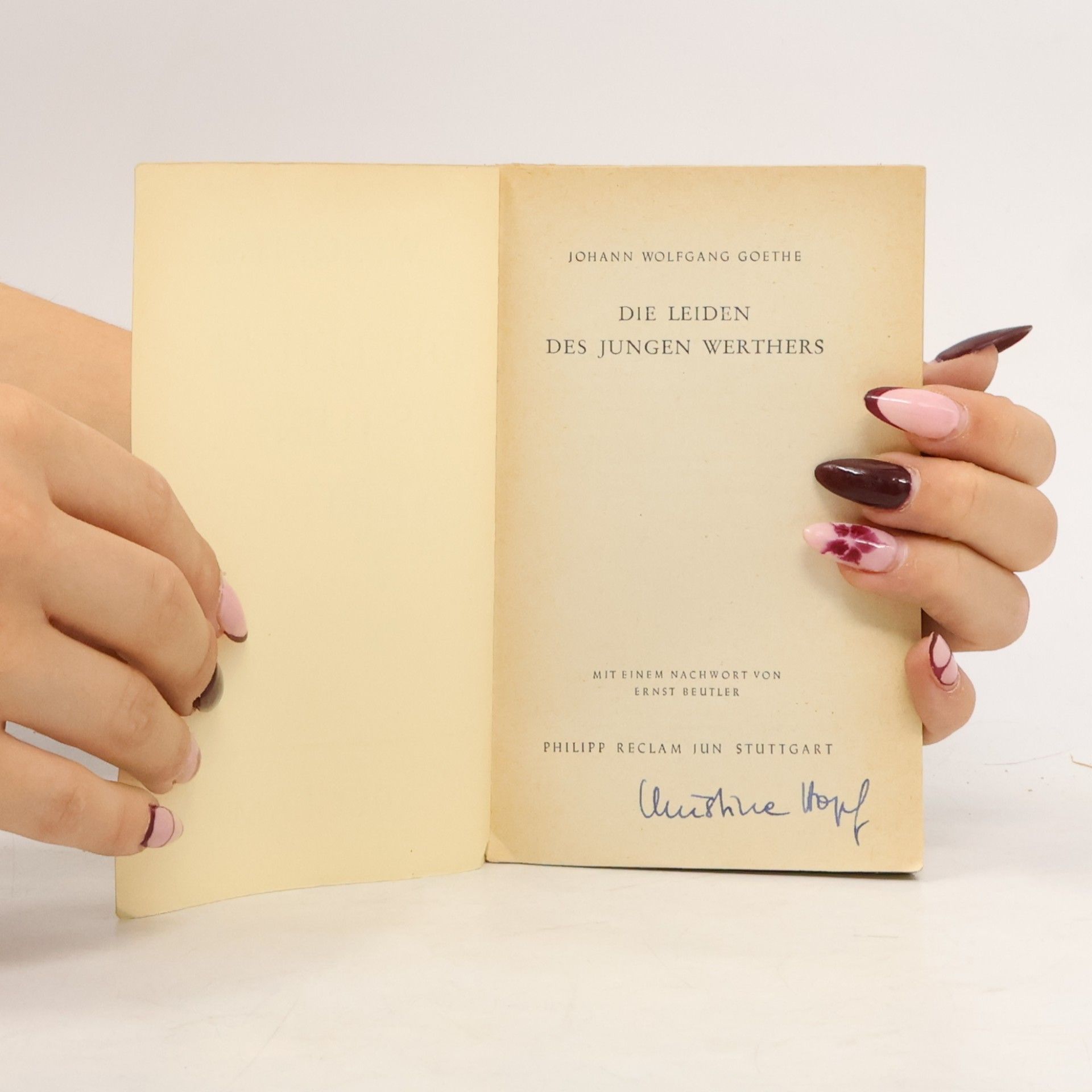Johann Wolfgang von Goethe Die Leiden des Jungen Werthers