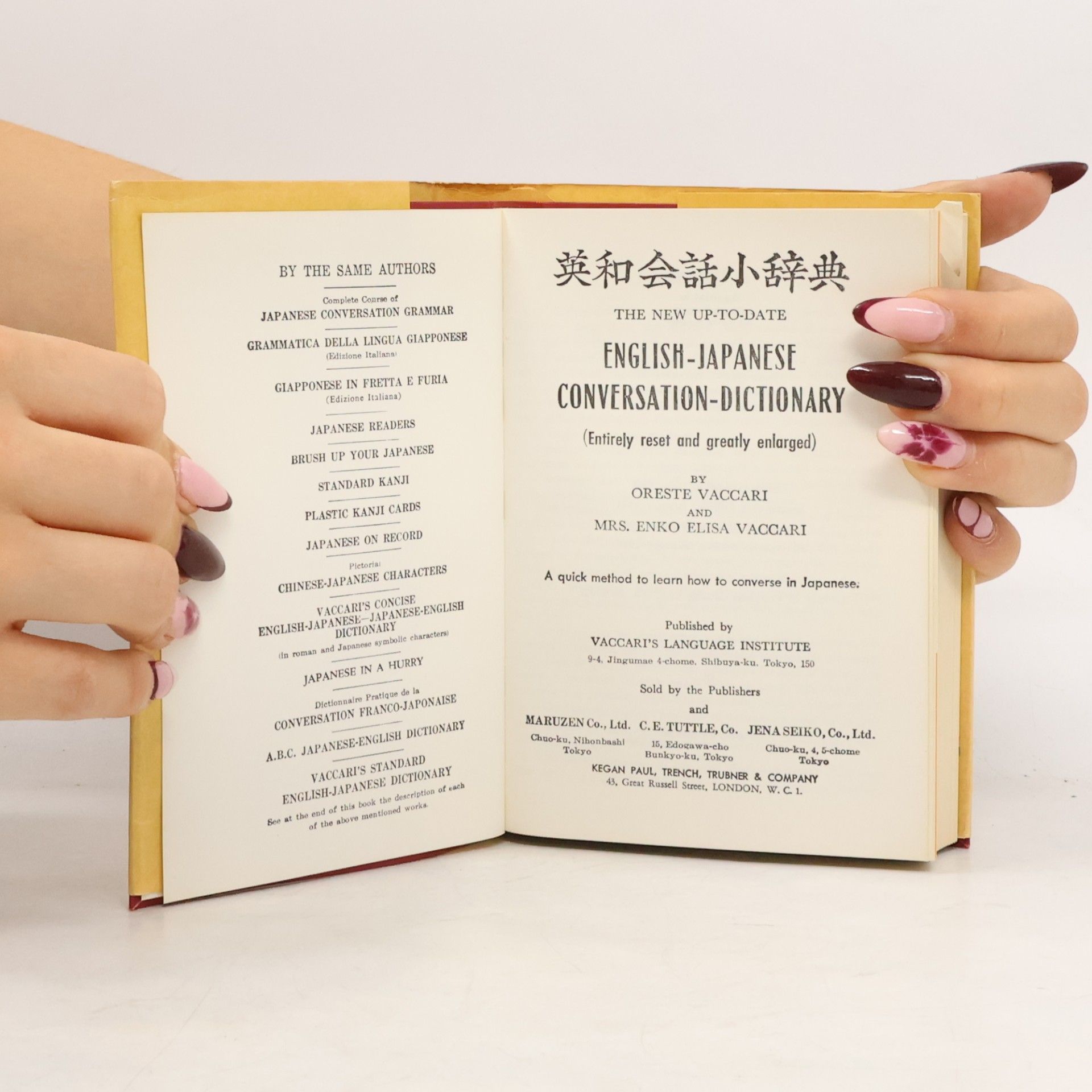 Oreste Vaccari The New Up-to-Date English-Japanese Conversation-Dictionary