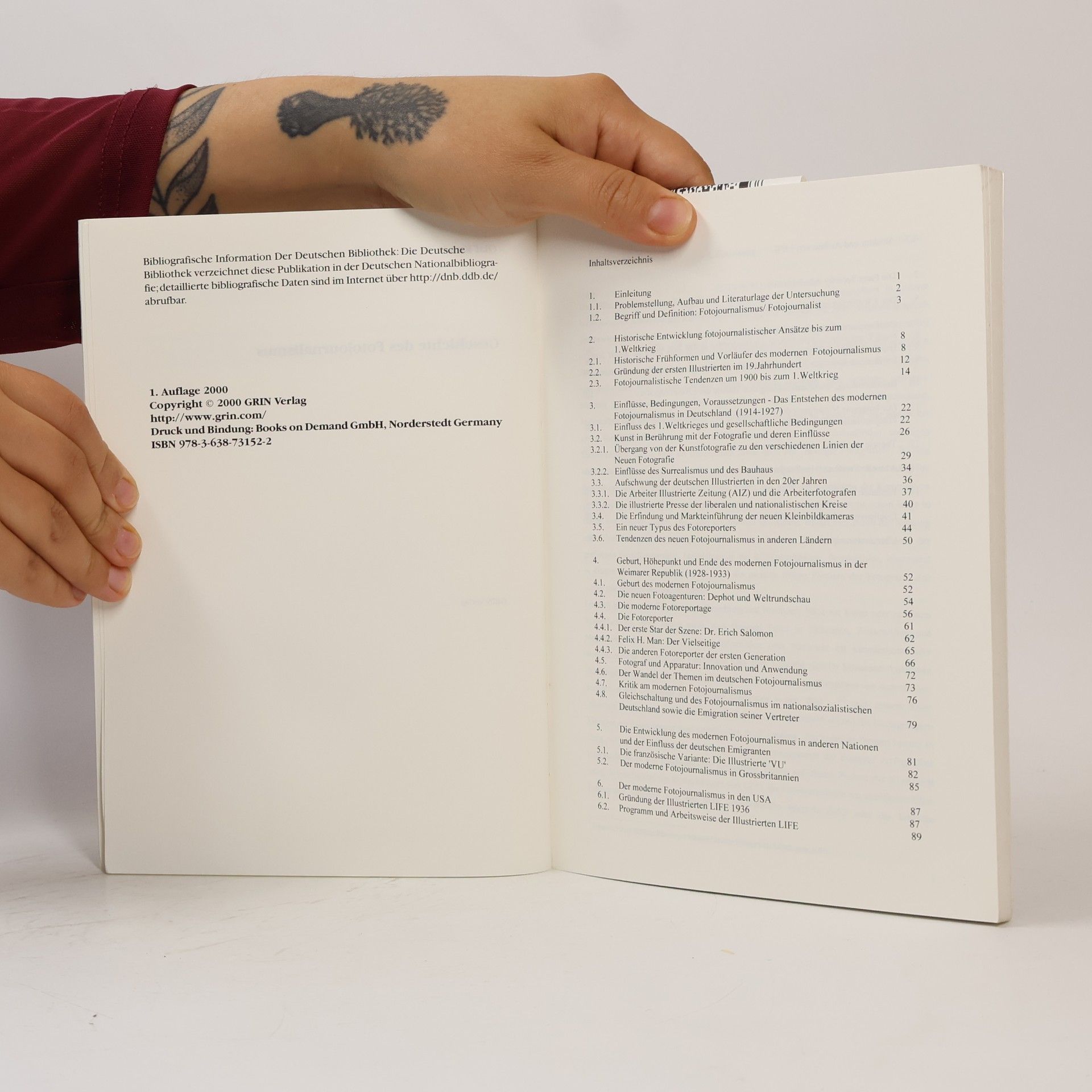 Olaf Kunde Geschichte des Fotojournalismus: Magisterarbeit