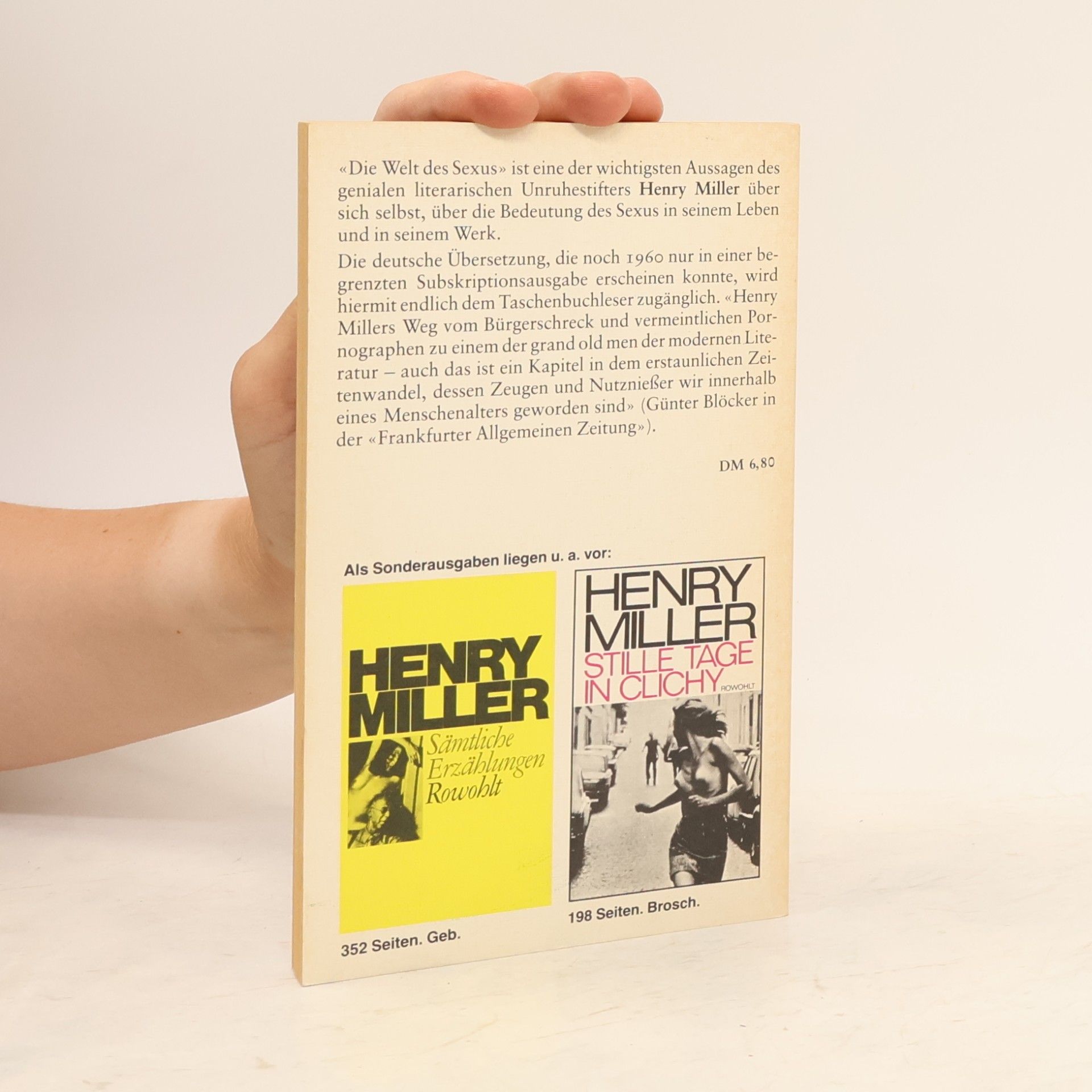 Henry Miller Die Welt des Sexus