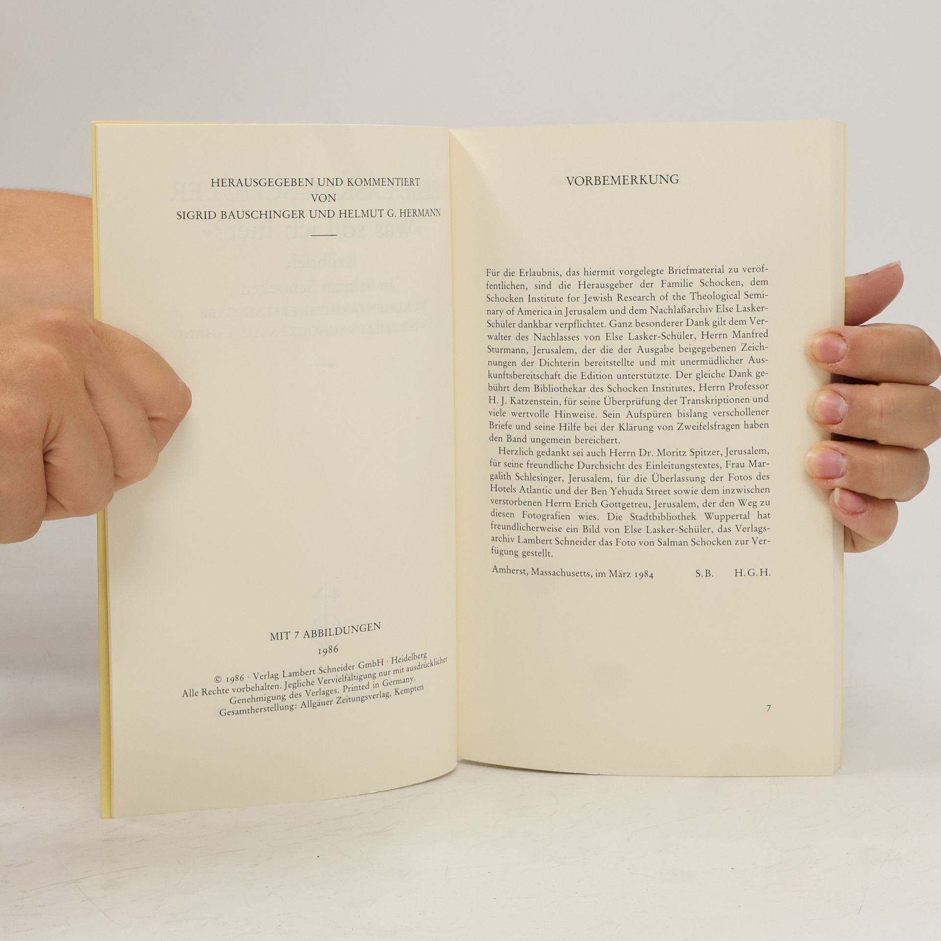 Else Lasker-Schüler "Was soll ich hier?" Exilbriefe an Salaman Schocken : Dokumentarische Erstausgabe mit vier Briefen Schockens im Anhang