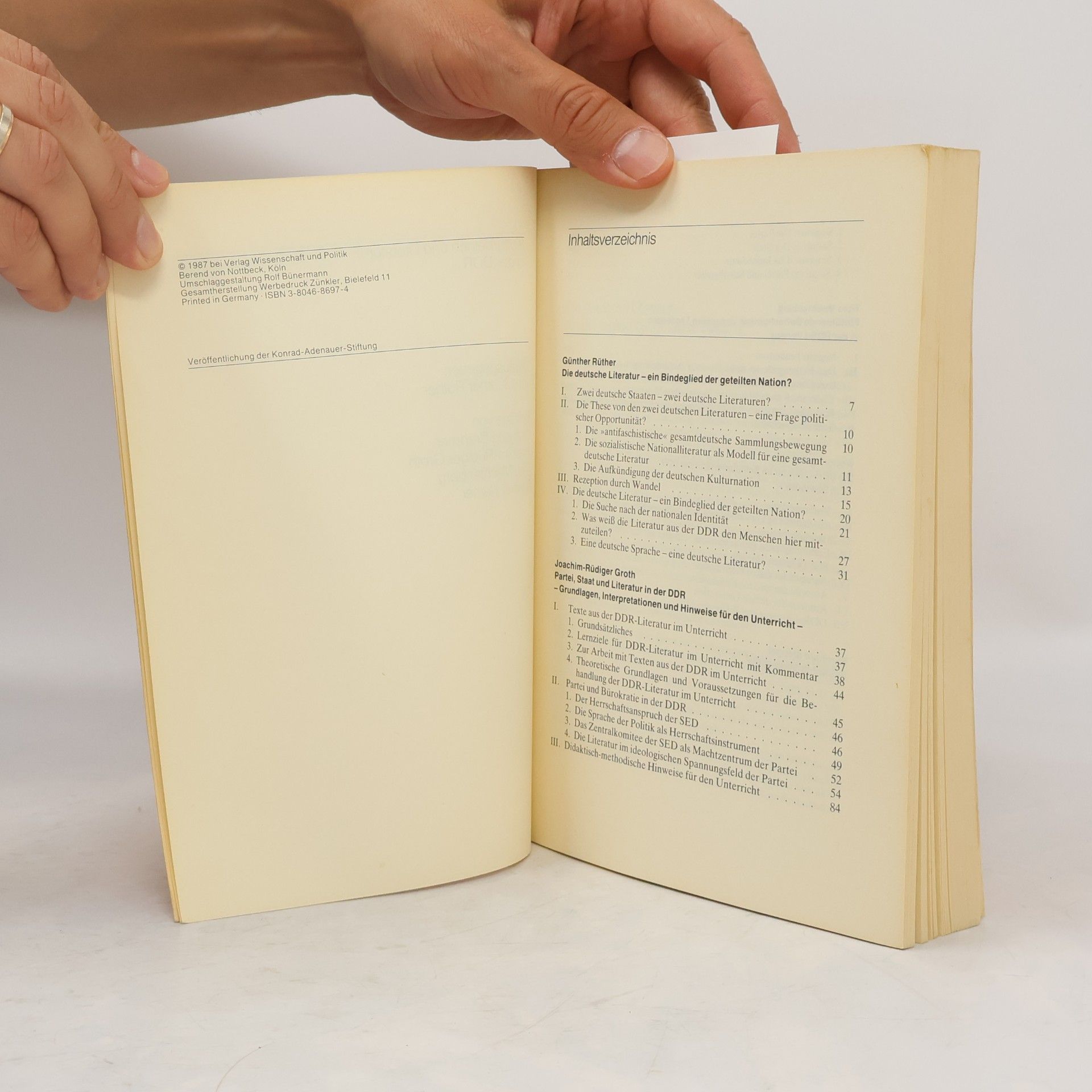 Günther Rüther Kulturbetrieb und Literatur in der DDR