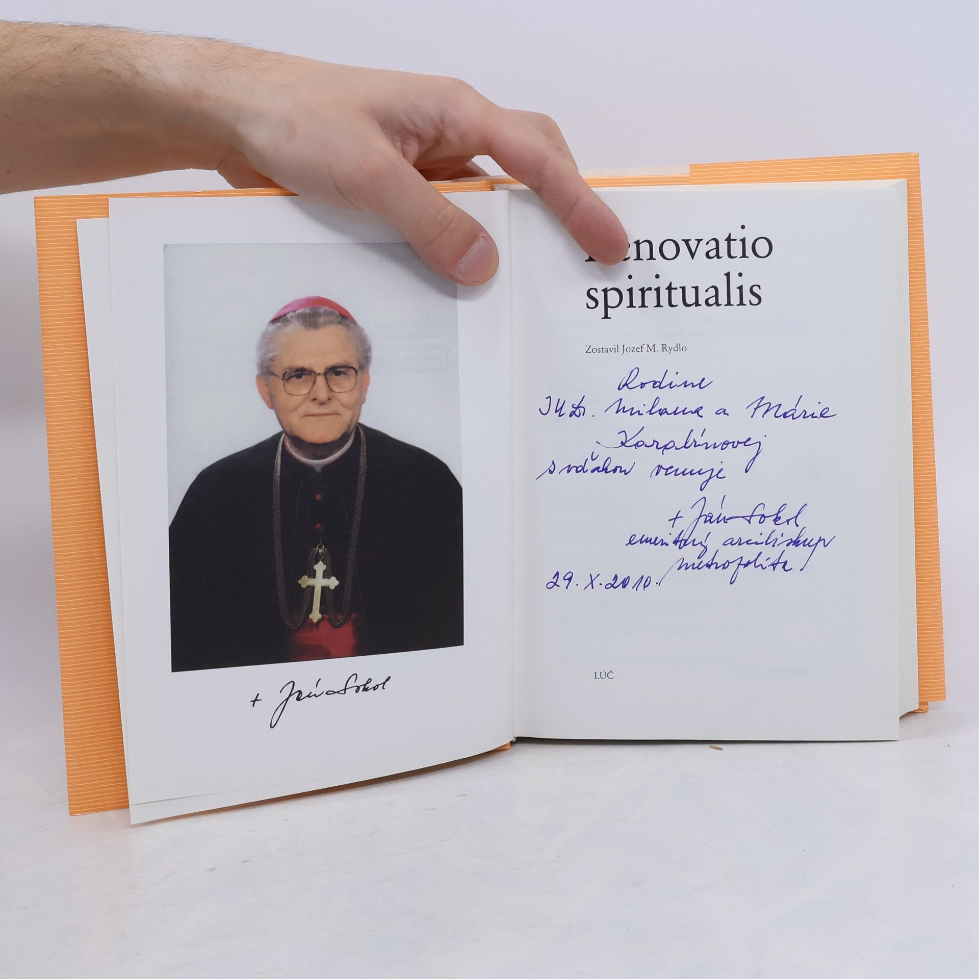 Jozef M. Rydlo Renovatio spiritualis: jubilejný zborník k 70. narodeninám arcibiskupa Jána Sokola, prvého metropolitu Slovenska