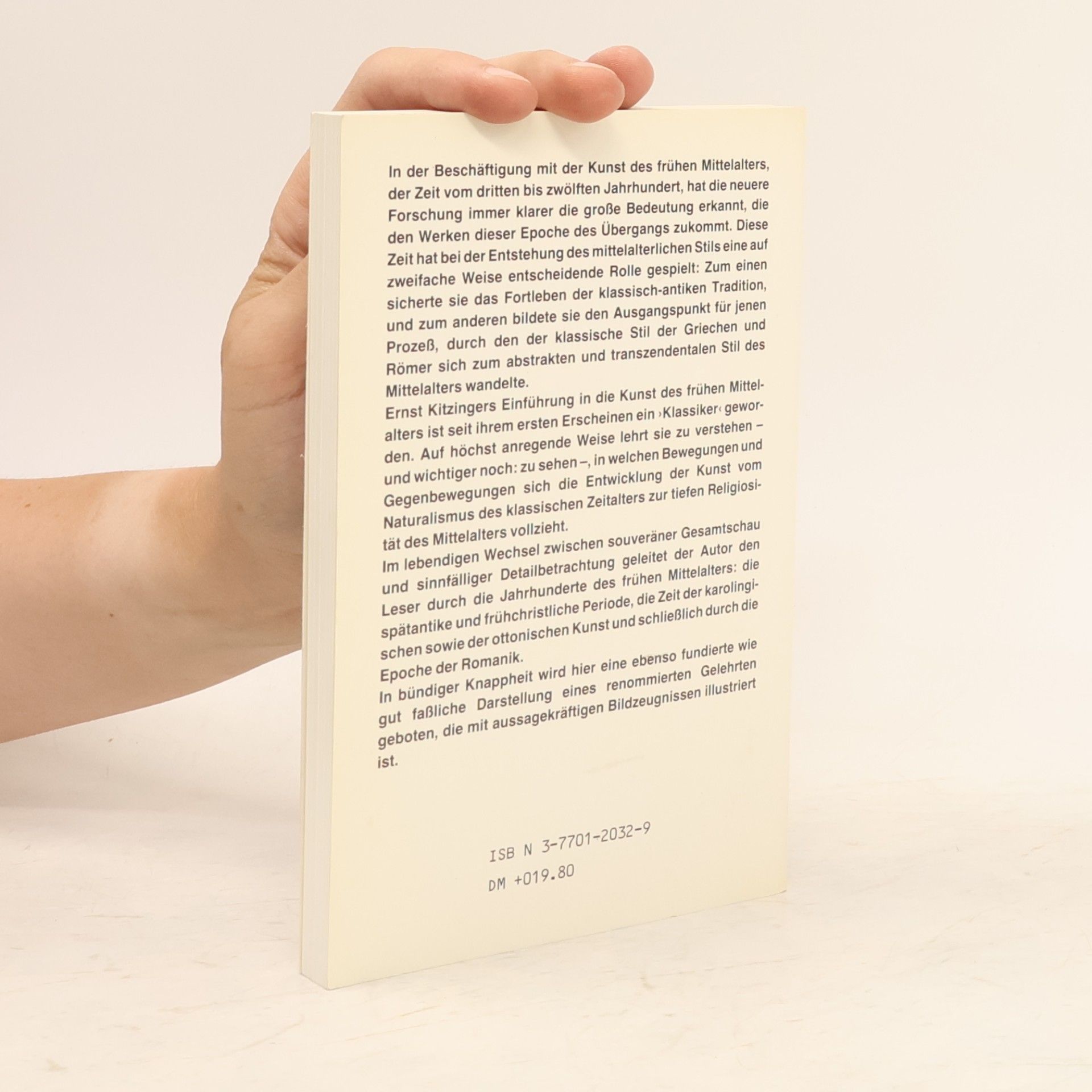 Ernst Kitzinger Kleine Geschichte der frühmittelalterlichen Kunst