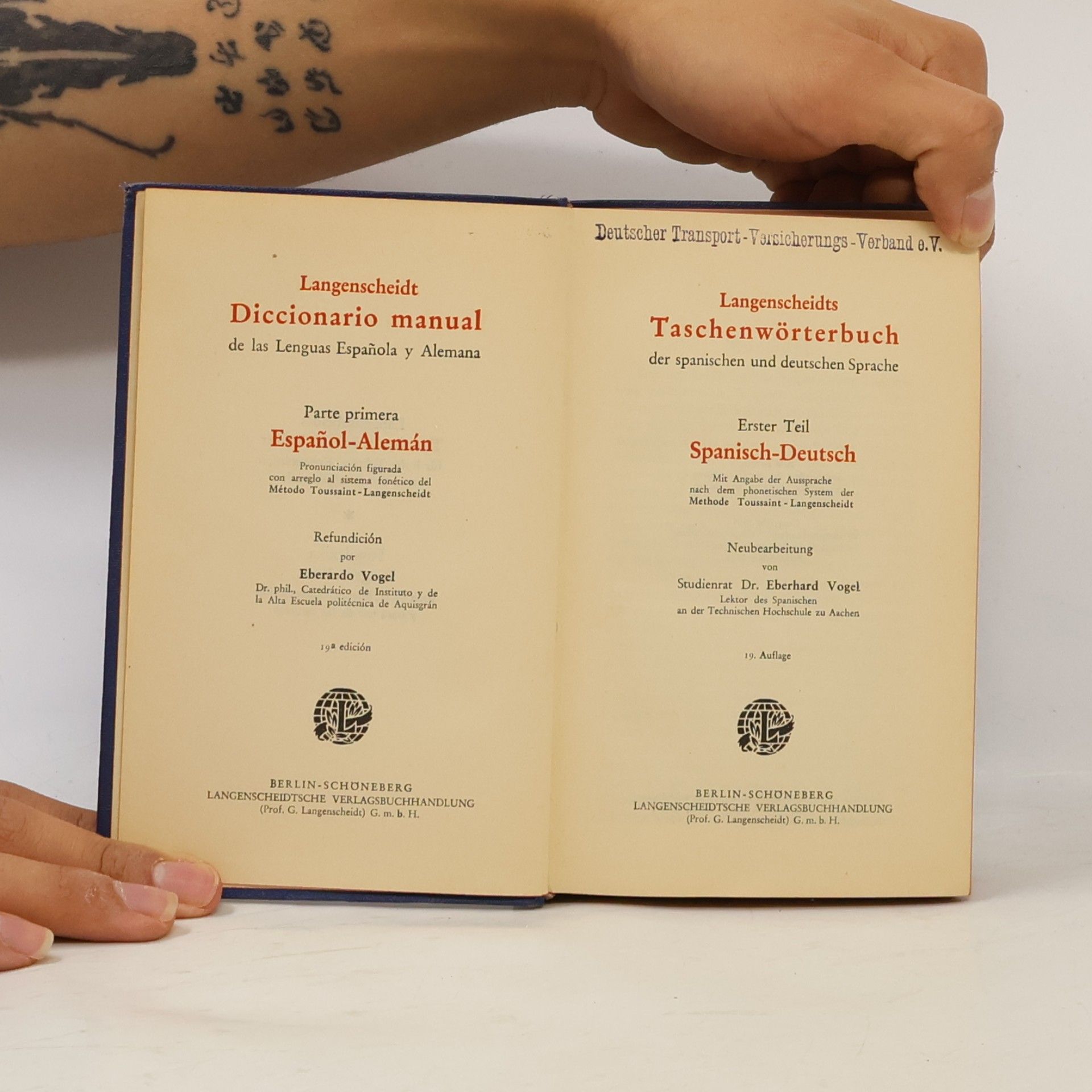 Eberhard Vogel Langenscheidts Taschenwörterbuch I. Spanisch-Deutsch