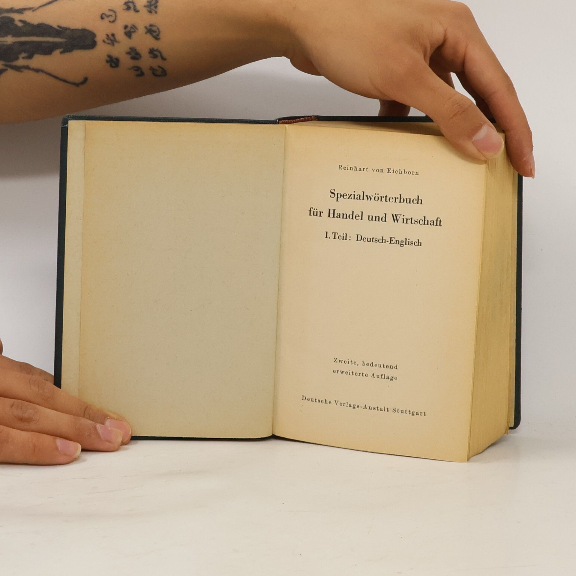 Reinhart von Eichborn Spezialwörterbuch für Handel und Wirtschaft I.
