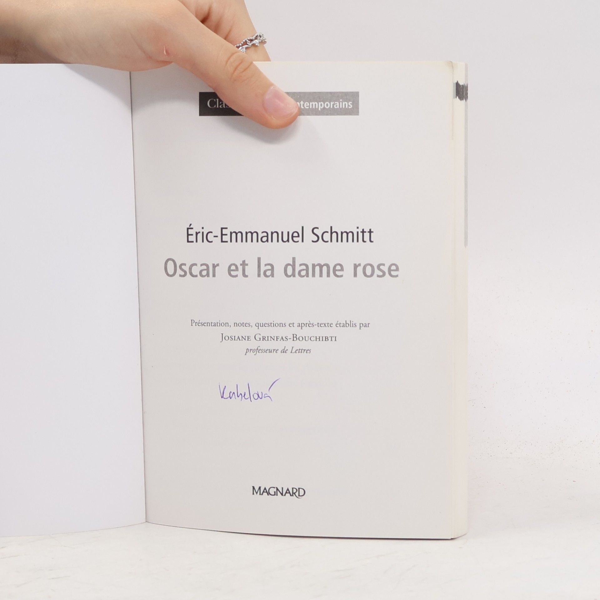 Eric Emmanuel Schmitt Oscar et la dame rose