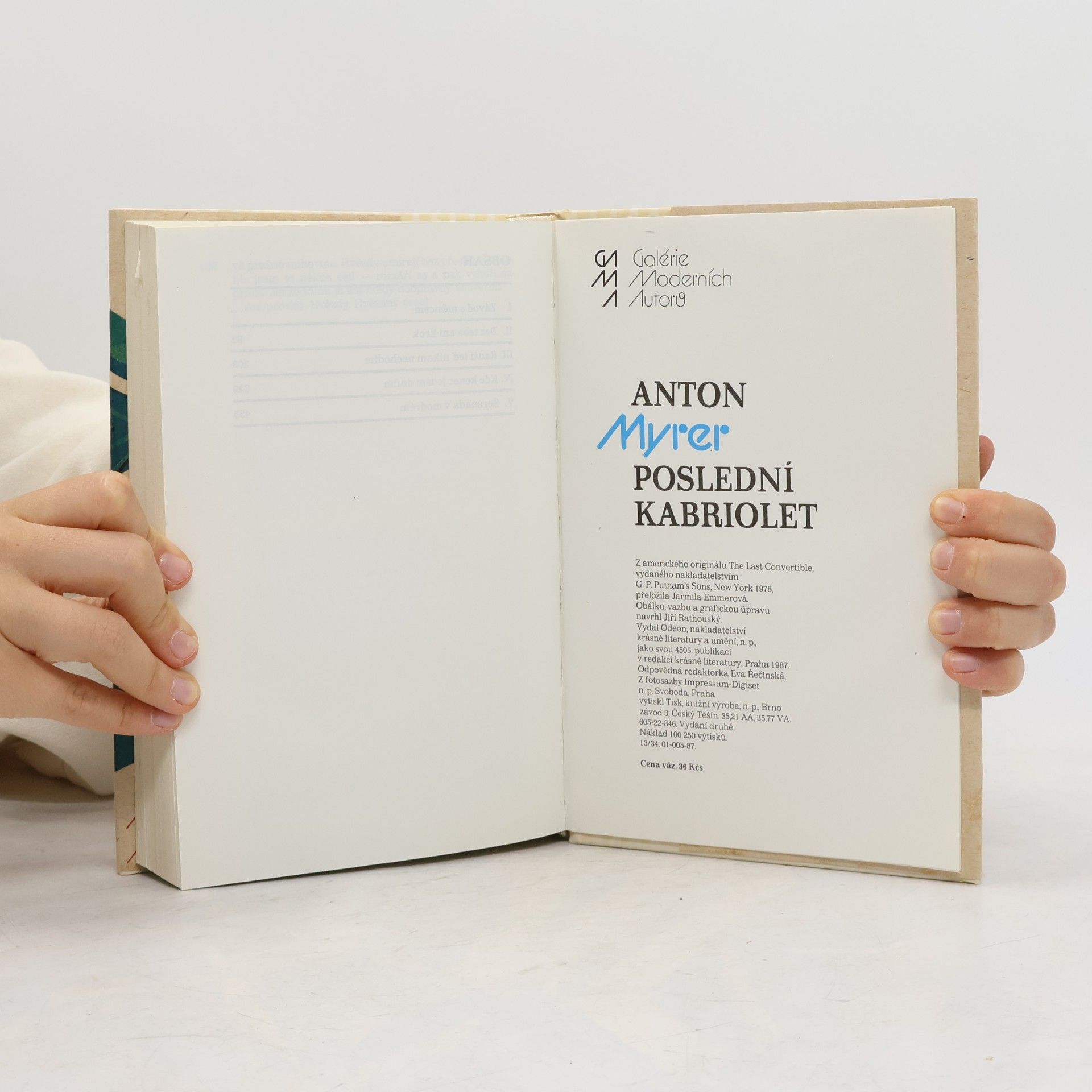 Anton Myrer Poslední kabriolet