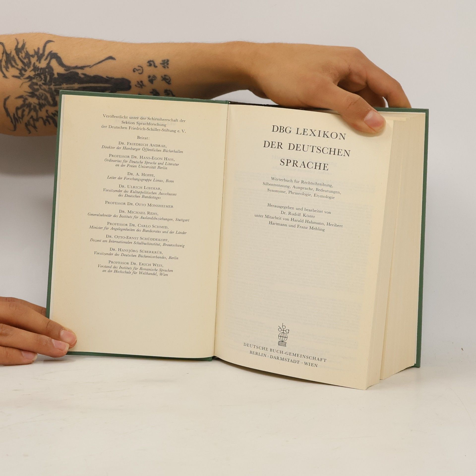 Various authors Das Lexikon der deutschen Sprache