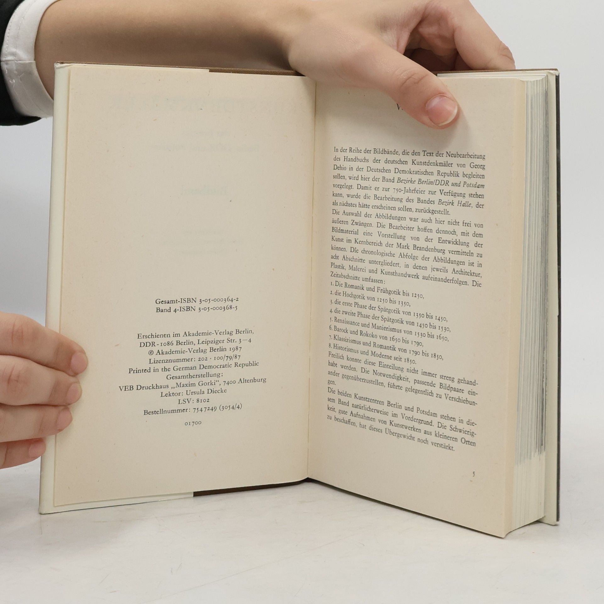 Horst Büttner Kunstdenkmäler der Bezirke Berlin/DDR und Potsdam