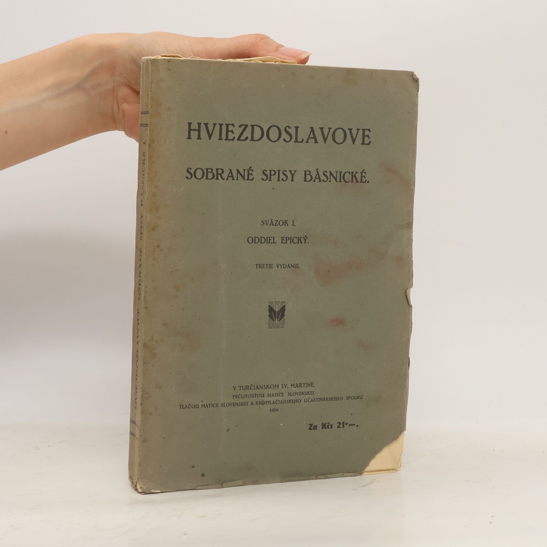 Autorenkollektiv Hviezdoslavove sobrané spisy básnické I.