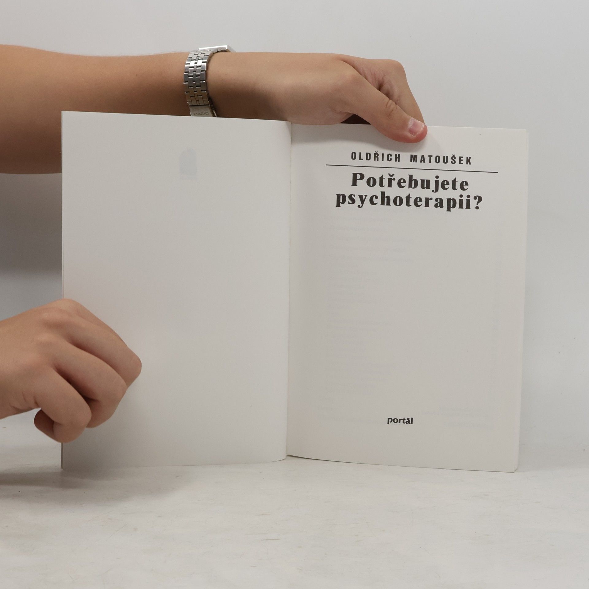 Oldřich Matoušek Potřebujete psychoterapii?