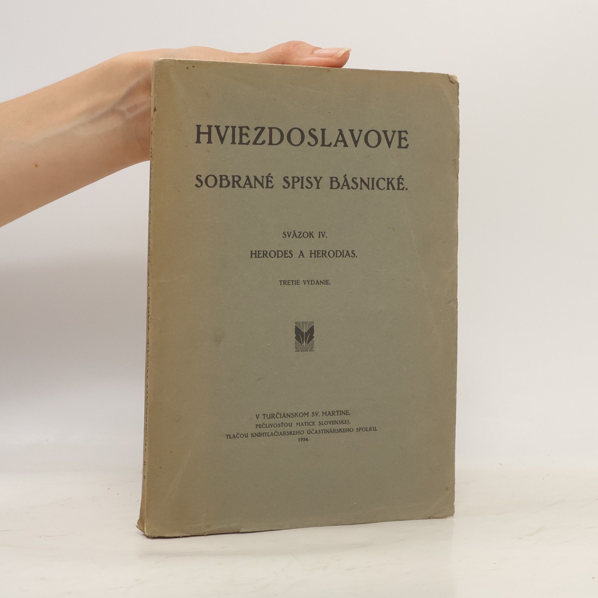 Autorenkollektiv Hviezdoslavove sebrané spisy básnické IV.