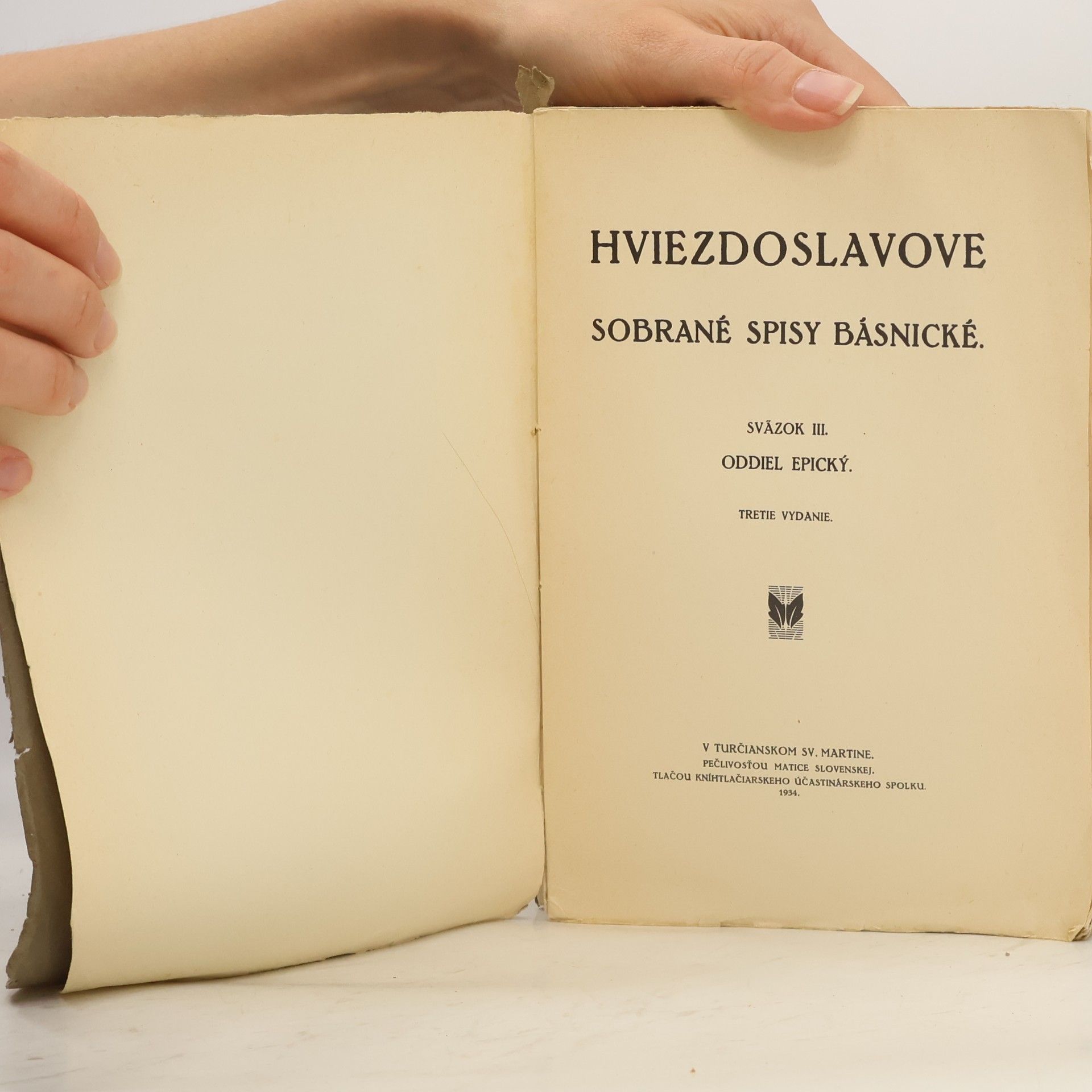 Pavol Országh Hviezdoslav Hviezdoslavove sobrané spisy básnické III.