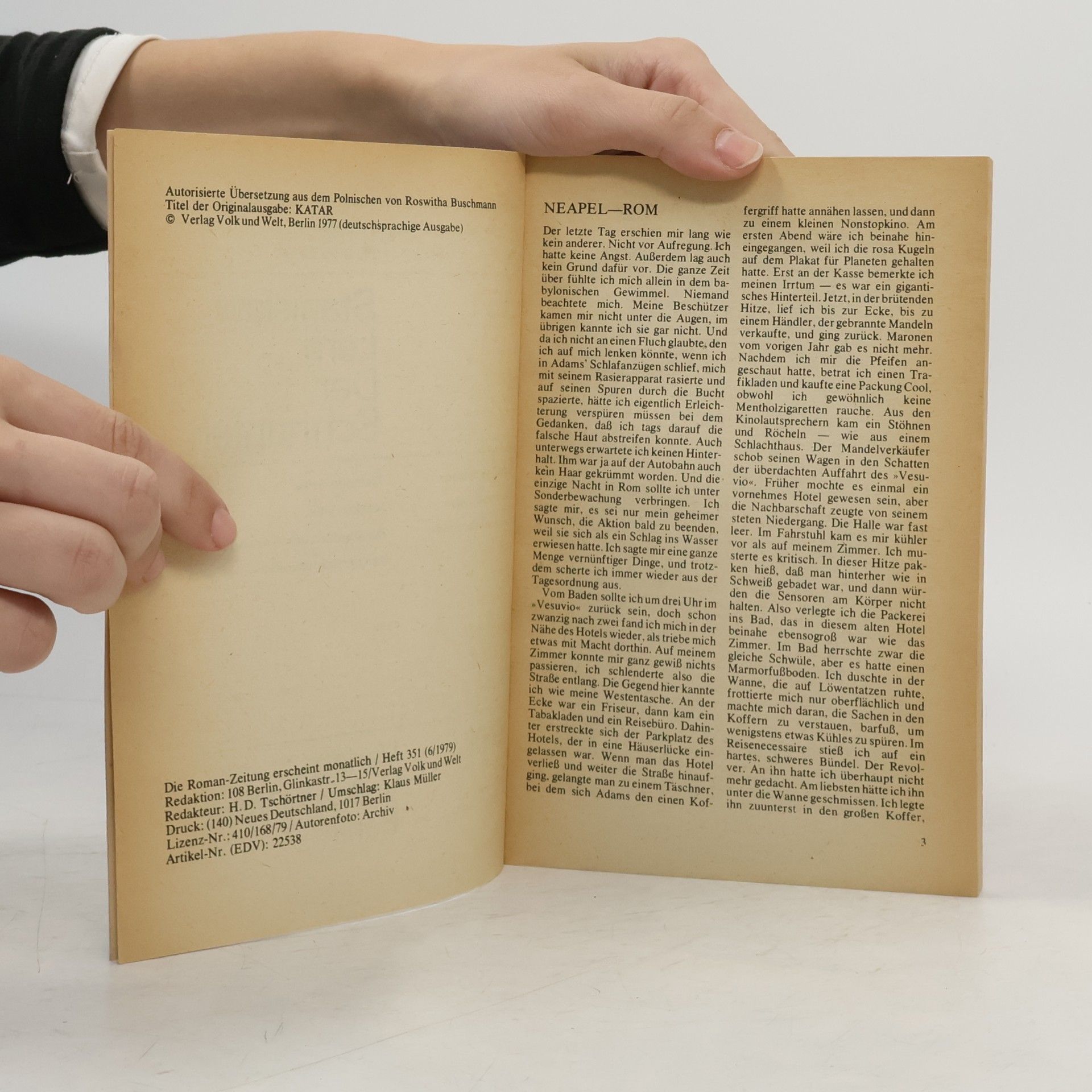 Stanisław Lem Roman-Zeitung. Der Schnupfen