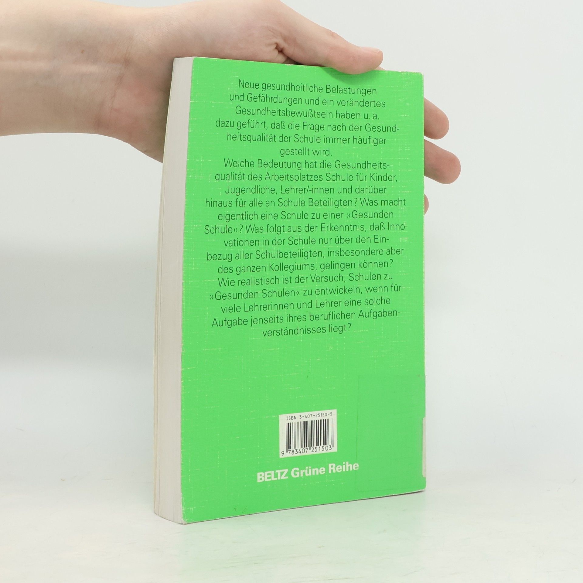 Botho Priebe Grüne Reihe: Gesunde Schule
