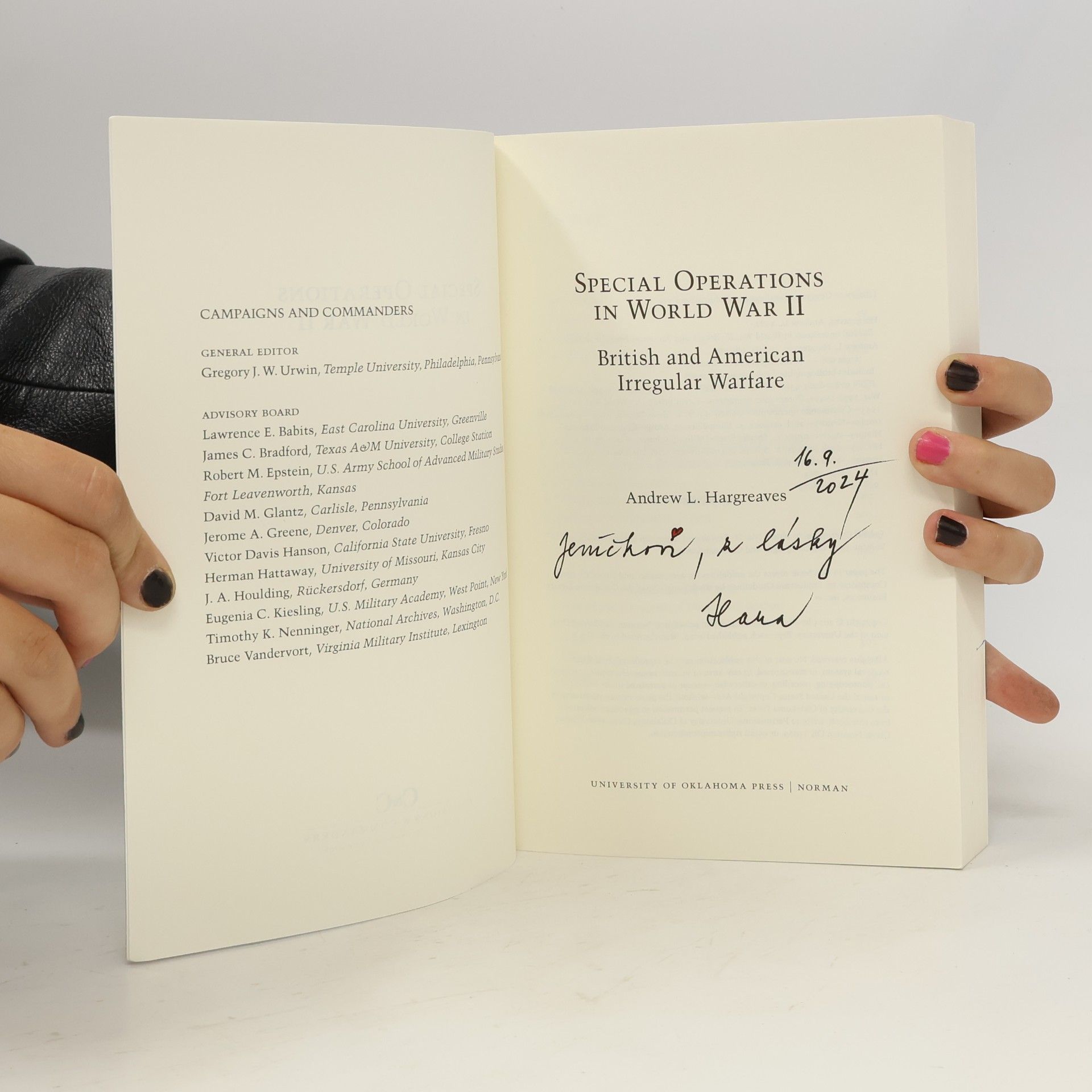 Andrew L. Hargreaves Campaigns and Commanders - 39: Special Operations in World War II