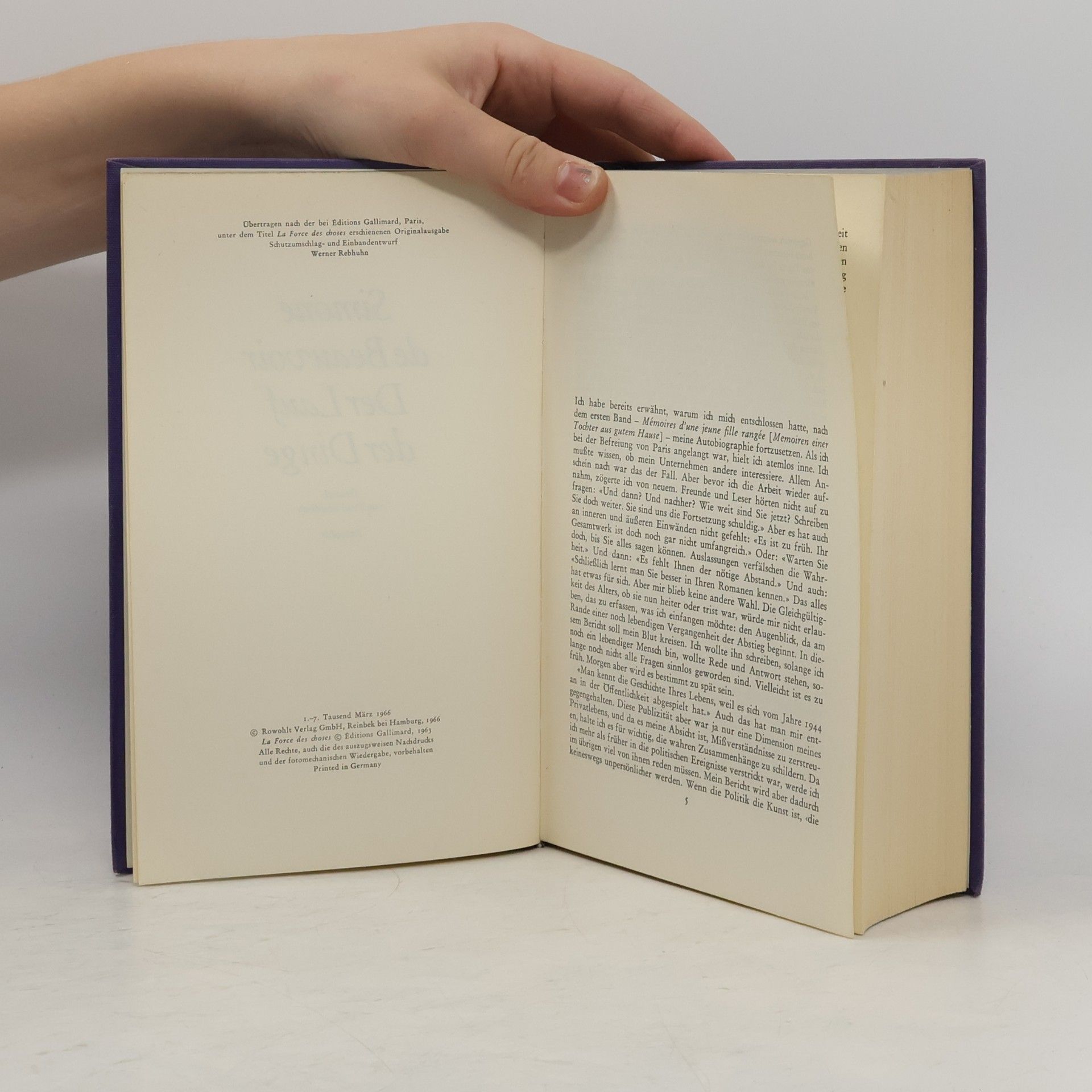 Simone Beauvoir Der Lauf der Dinge