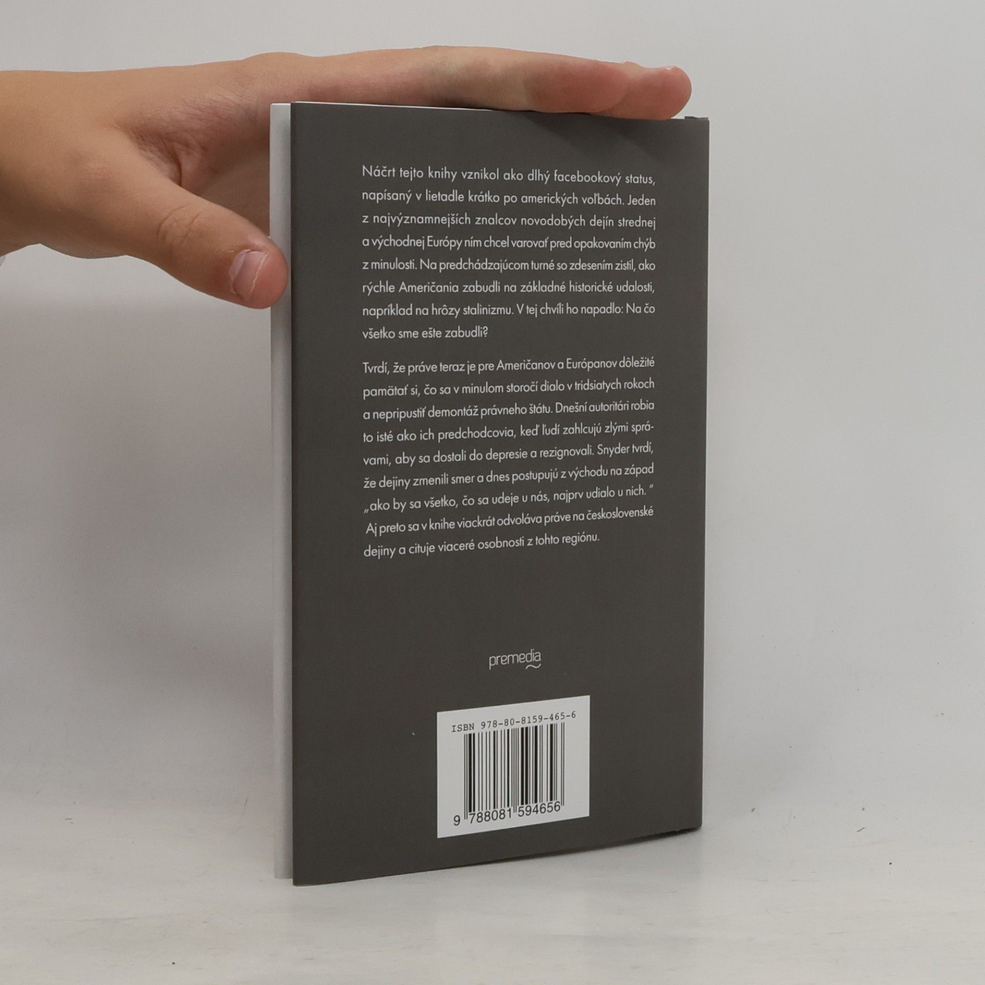 Timothy Snyder O Tyranii - Dvadsať ponaučení z 20. storočia
