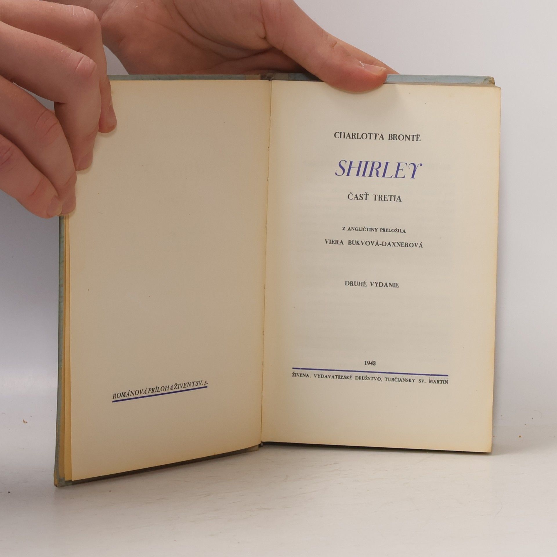 Charlotte Brontë Shirley III.