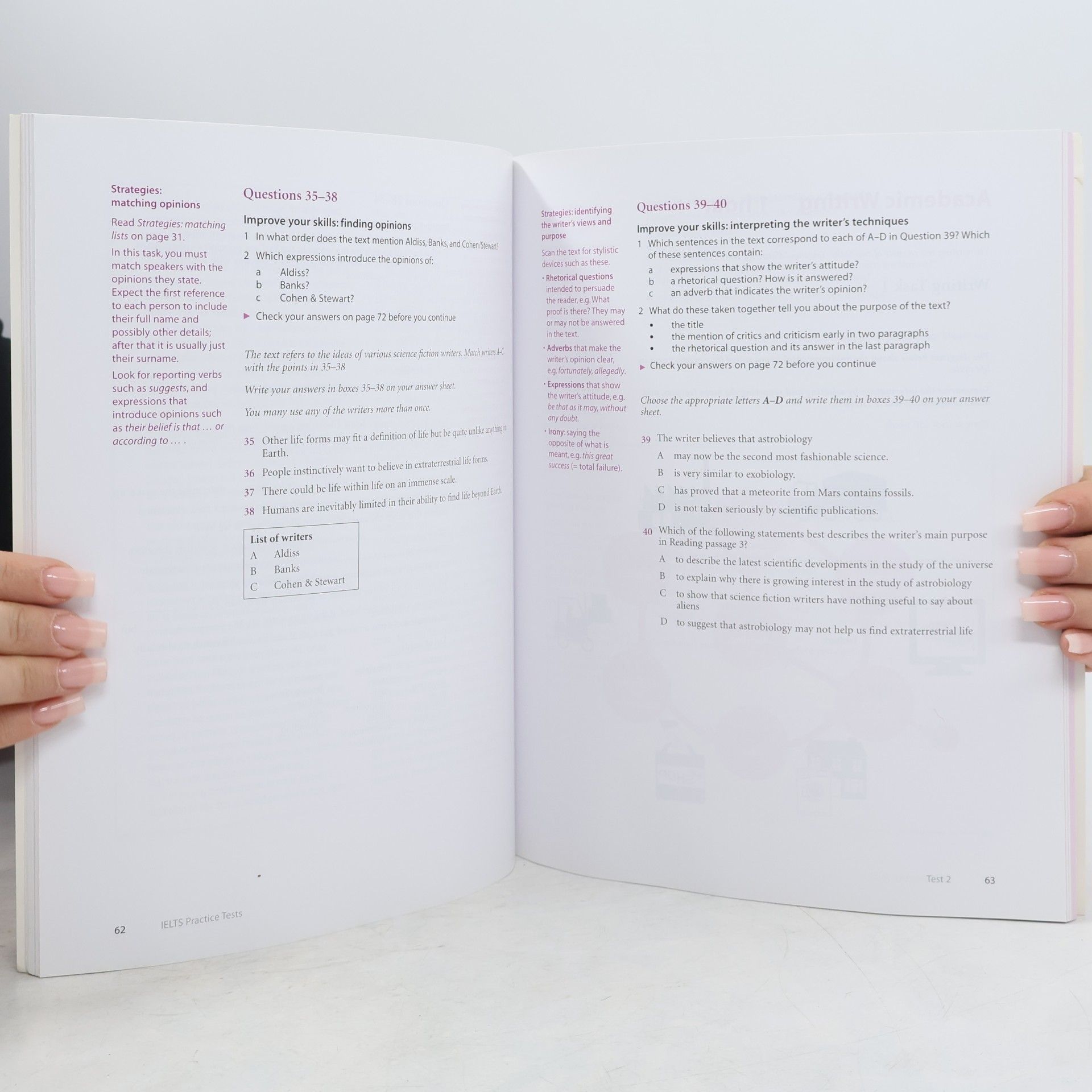 Peter May IELTS practice tests with explanatory key