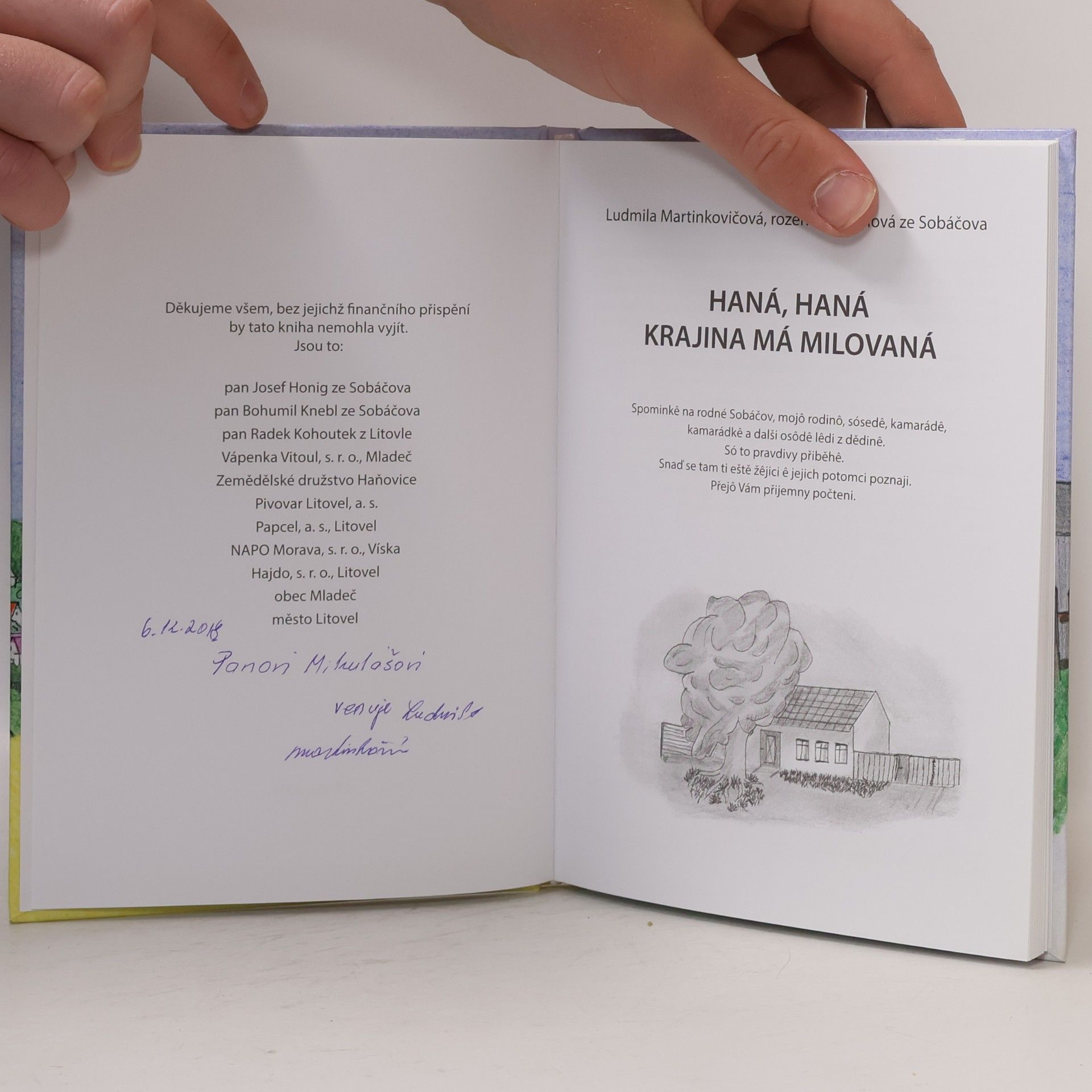 Ludmila Martinkovičová Haná, Haná, krajina má milovaná