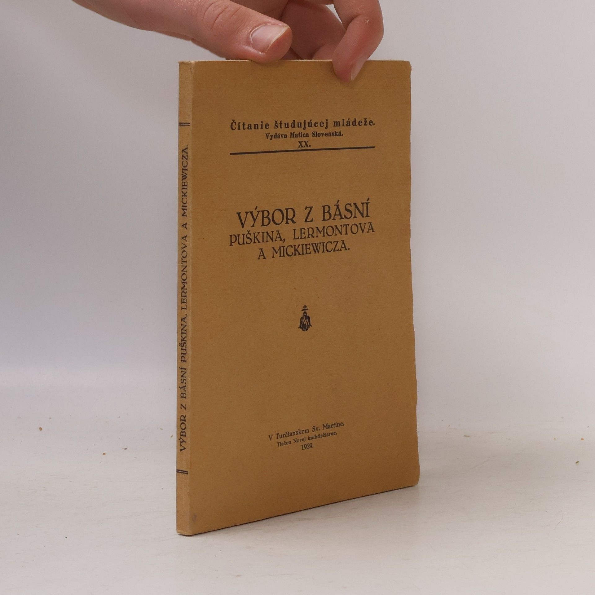 Autorenkollektiv Výbor z básní Puškina, Lermontova a Mickiewicza