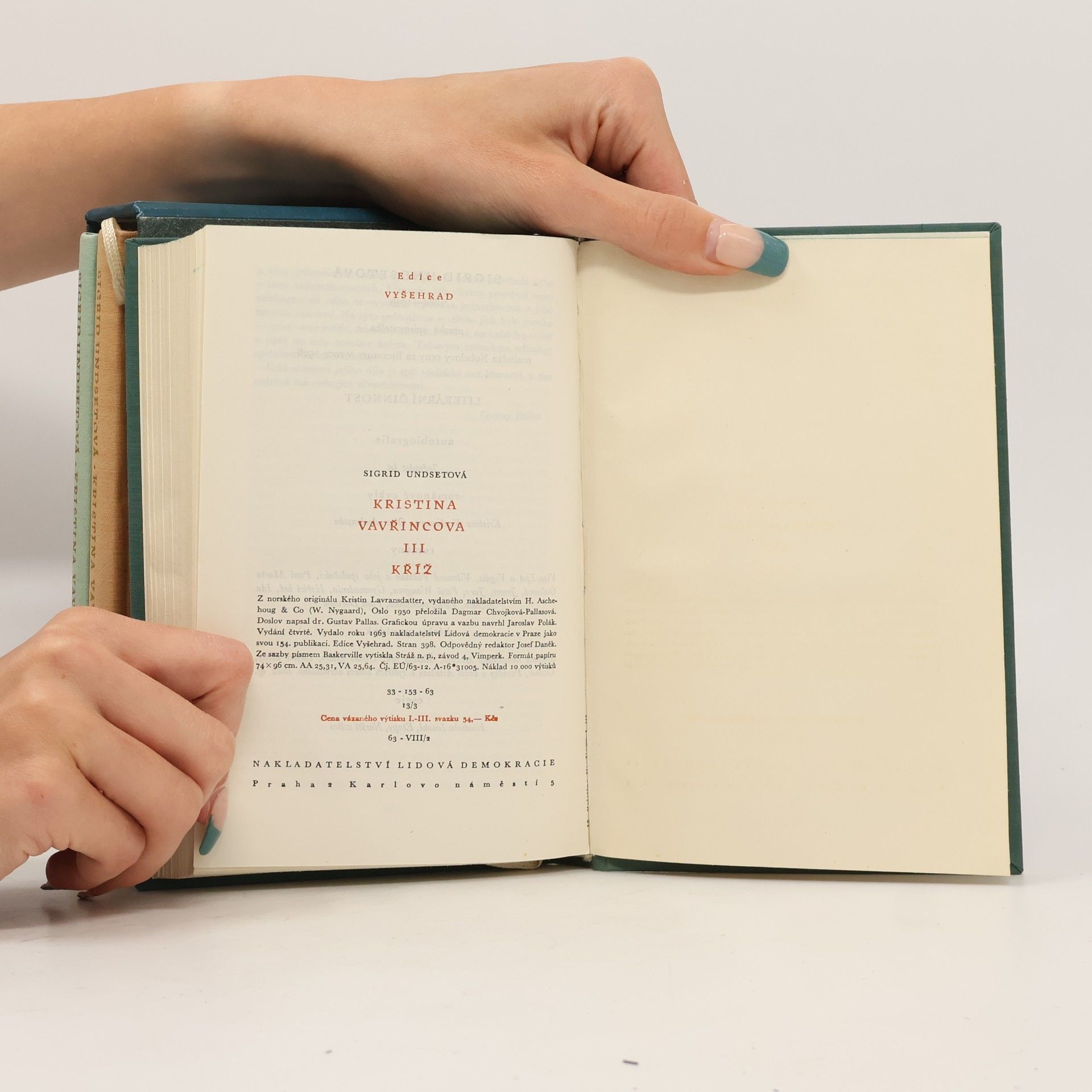 Sigrid Undset Kristina Vavřincová I.-III. díl