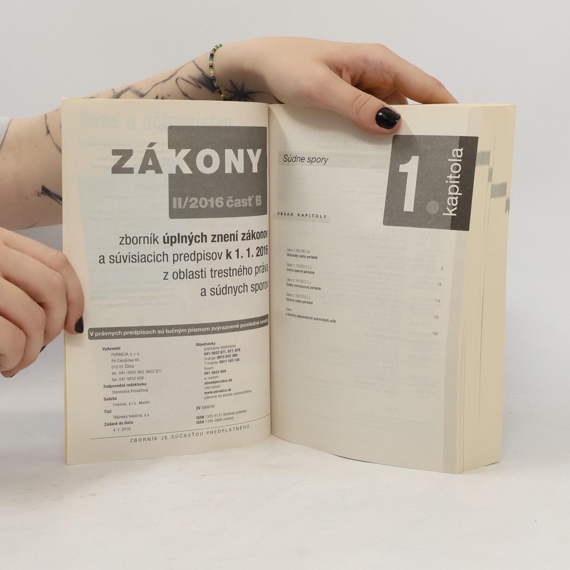 Kolektiv autorů Zákony 2016 - II. čásť B