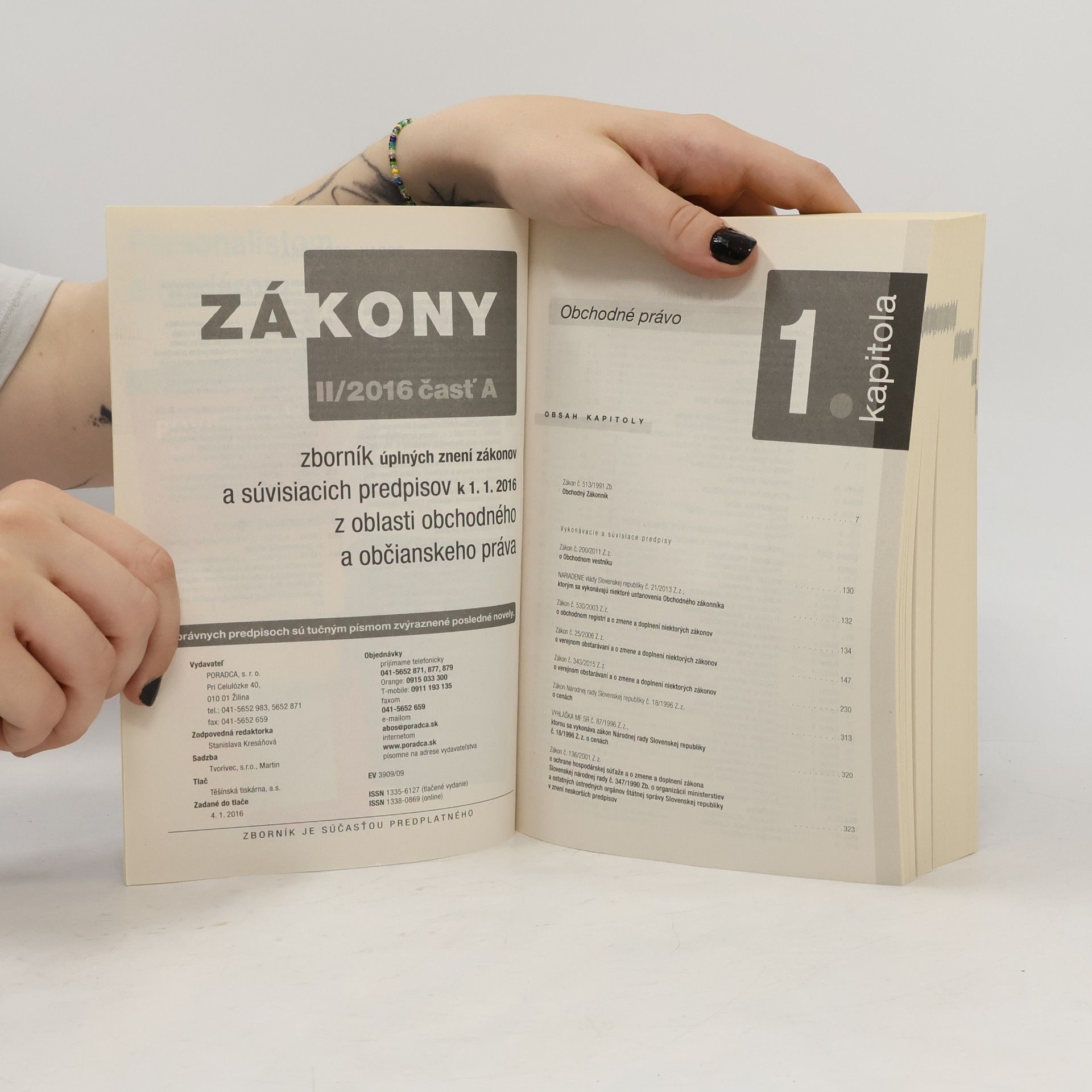 Autorenkollektiv Zákony 2016 - II. časť A