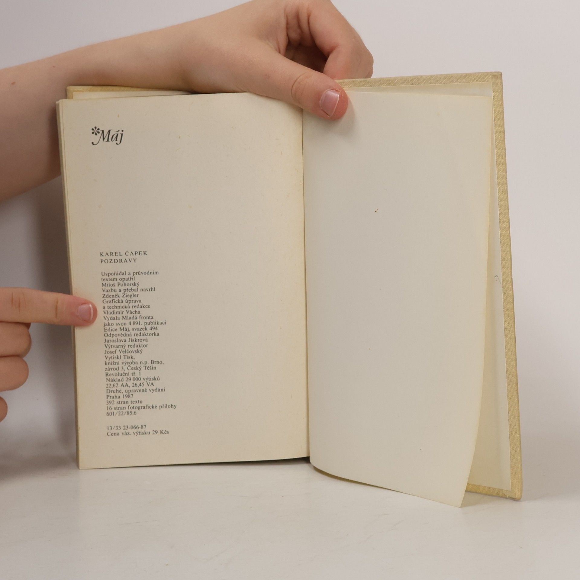 Karel Čapek Pozdravy