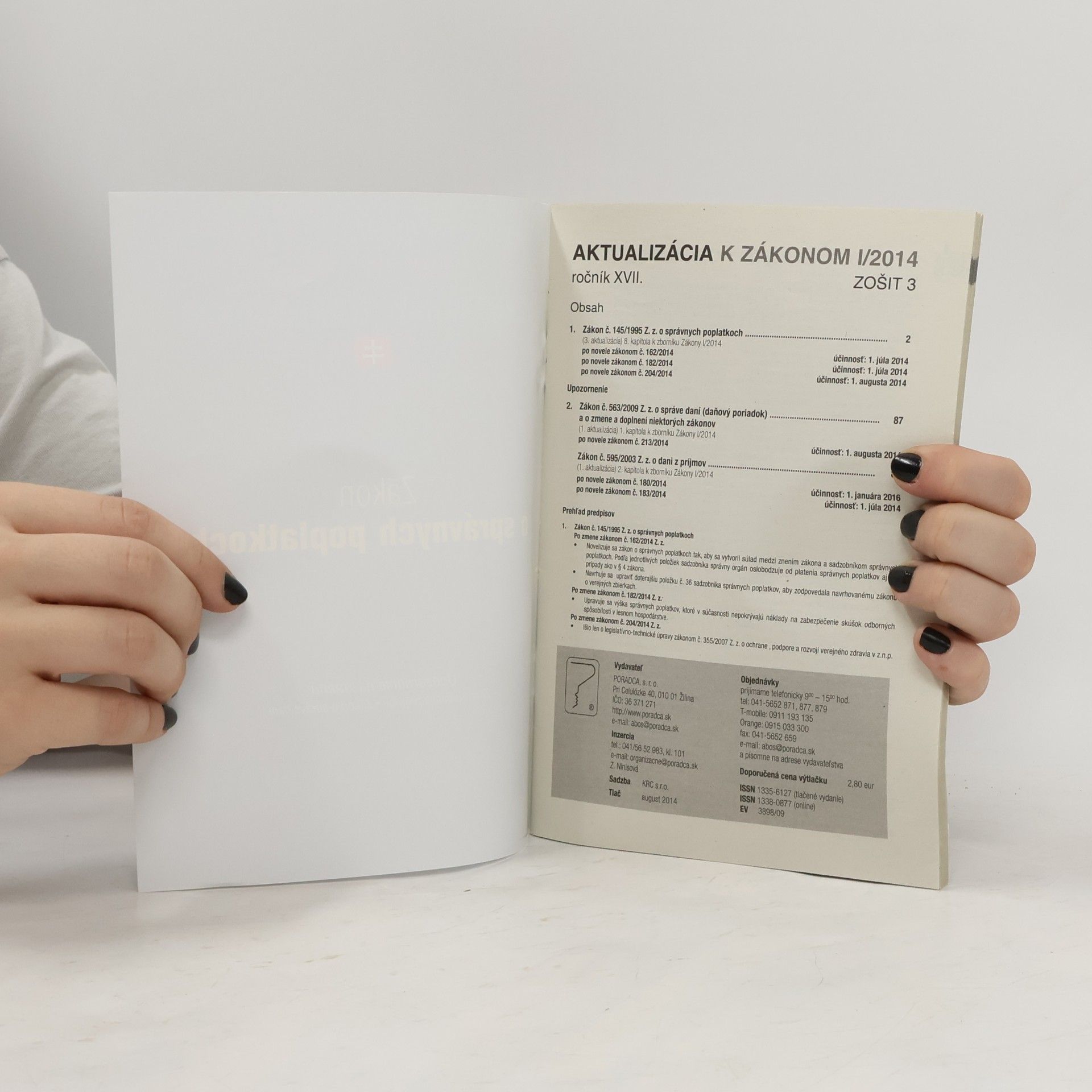Kolektiv autorů Úplné znenie. Zákon o správných poplatkoch. Zákony 2014 I.